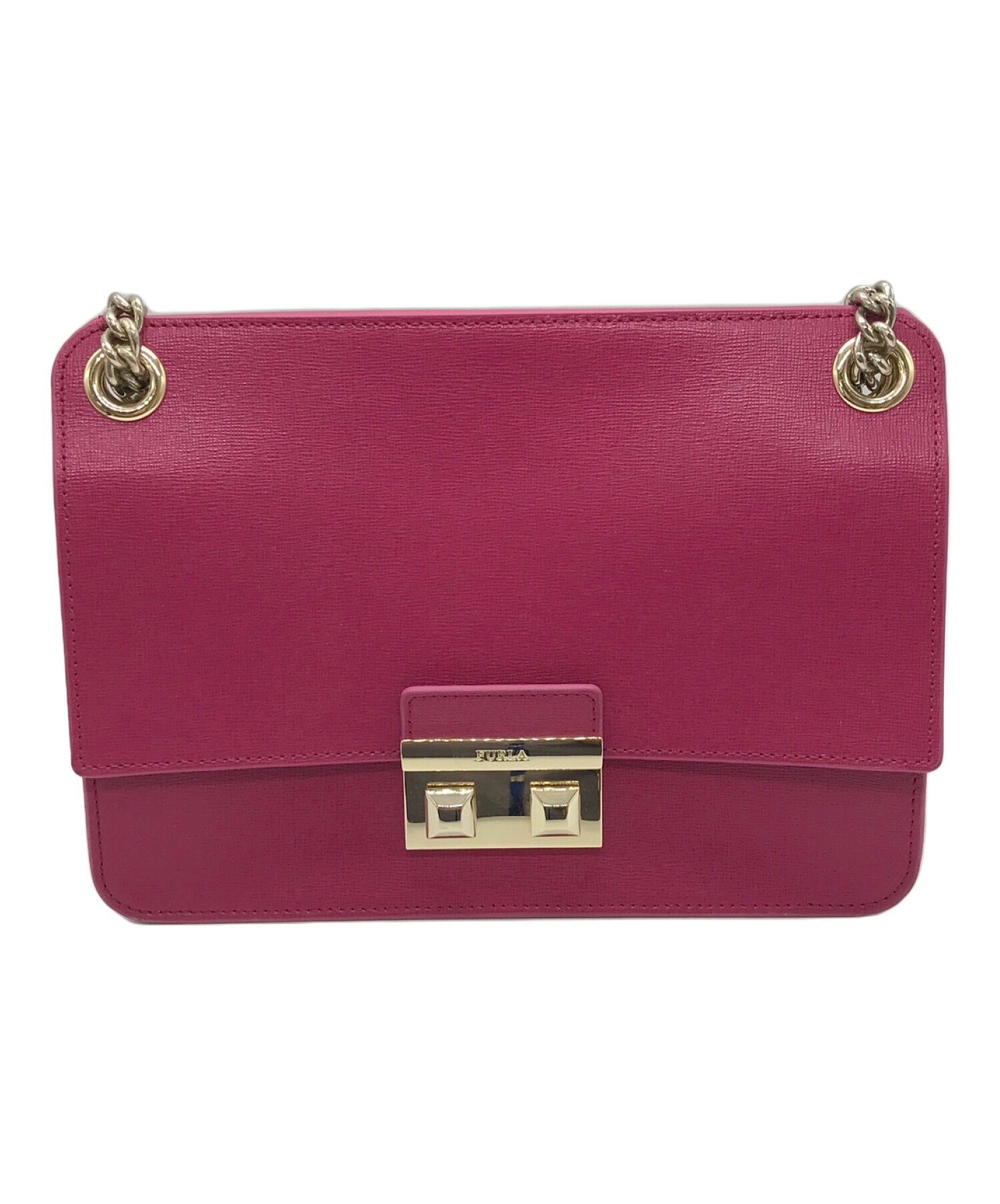 中古・古着通販】FURLA (フルラ) チェーンショルダーバッグ ピンク｜ブランド・古着通販 トレファク公式【TREFAC FASHION】スマホサイト