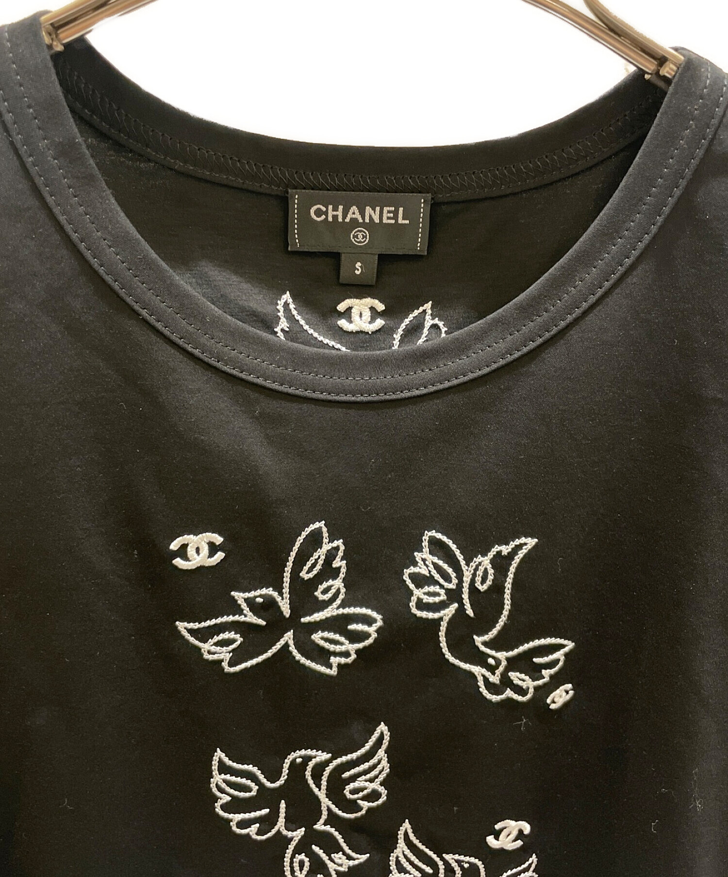 中古・古着通販】CHANEL (シャネル) ジャン・コクトーココマークカットソー ブラック サイズ:S｜ブランド・古着通販  トレファク公式【TREFAC FASHION】スマホサイト