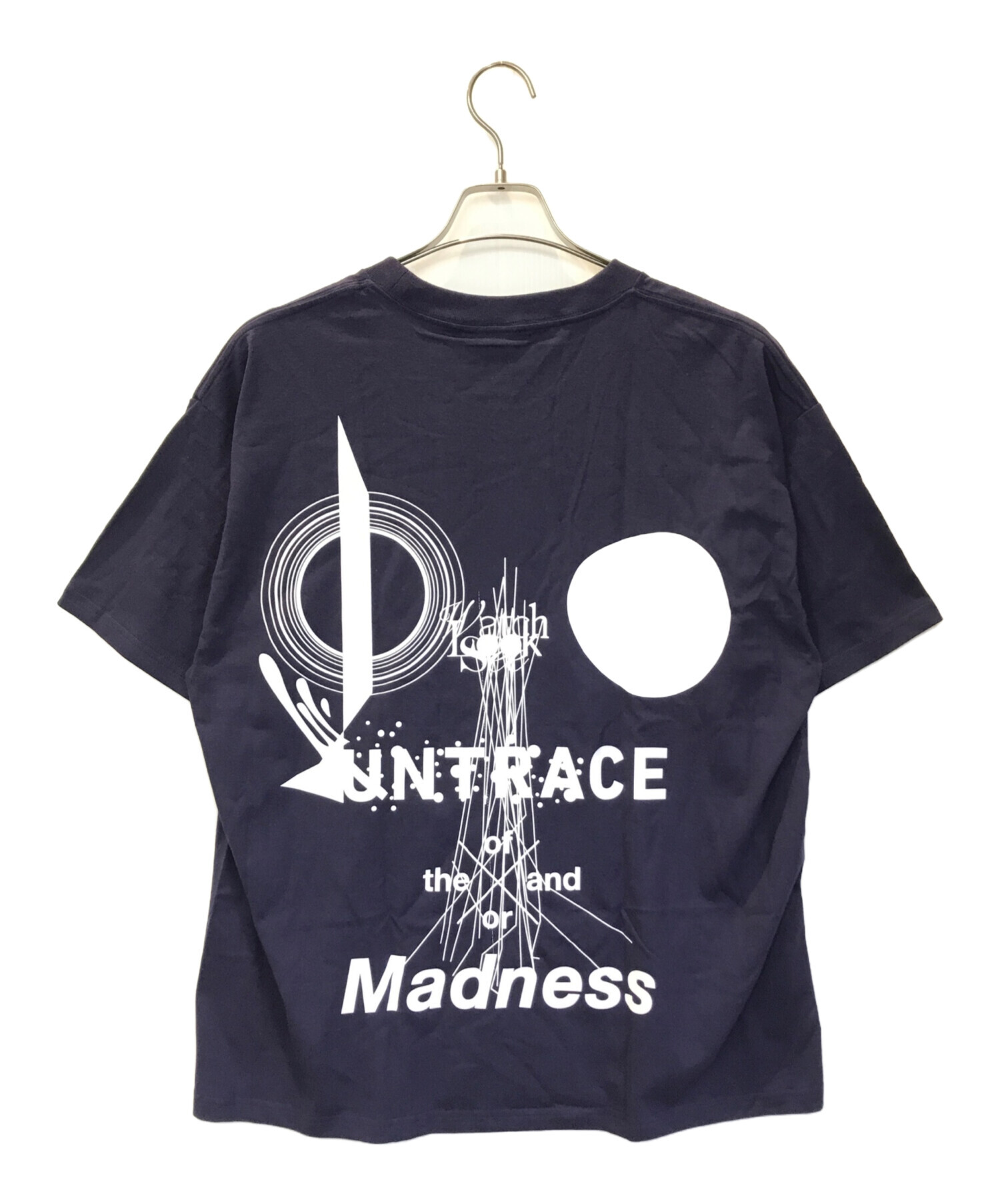 UNTRACE (アントレース) ロゴTシャツ ネイビー サイズ:M