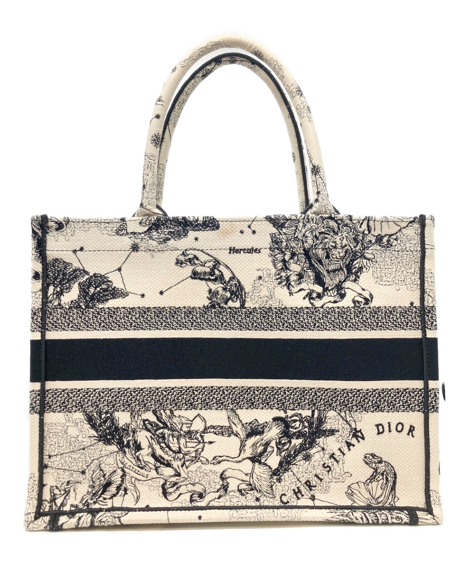 Christian Dior (クリスチャン ディオール) Dior Book Tote/ブックトート ミディアム ホワイト サイズ:ミディアム/M