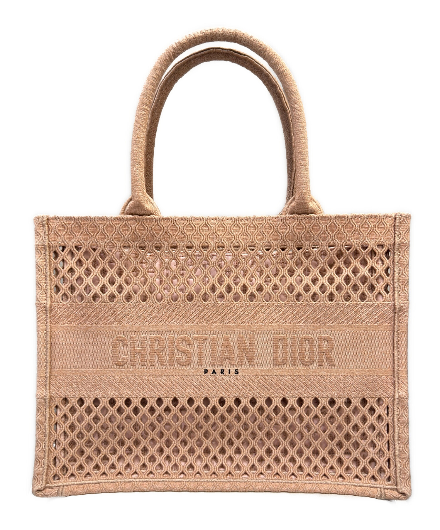 Christian Dior (クリスチャン ディオール) Book Tote /ブックトート ピンク サイズ:ミディアム