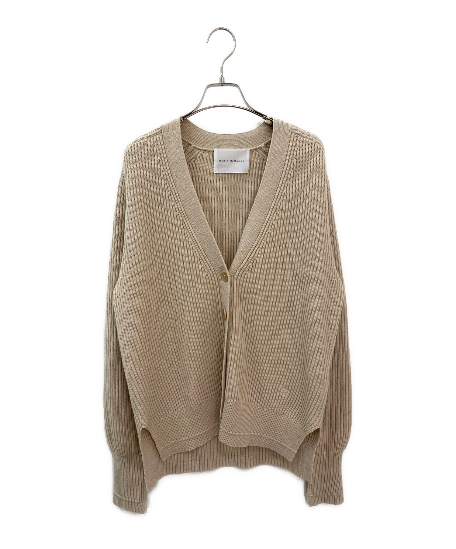 MARIA MCMANUS (マリアマクマナス) SPLIT SLEEVE COCOON CARDIGAN ベージュ サイズ:S