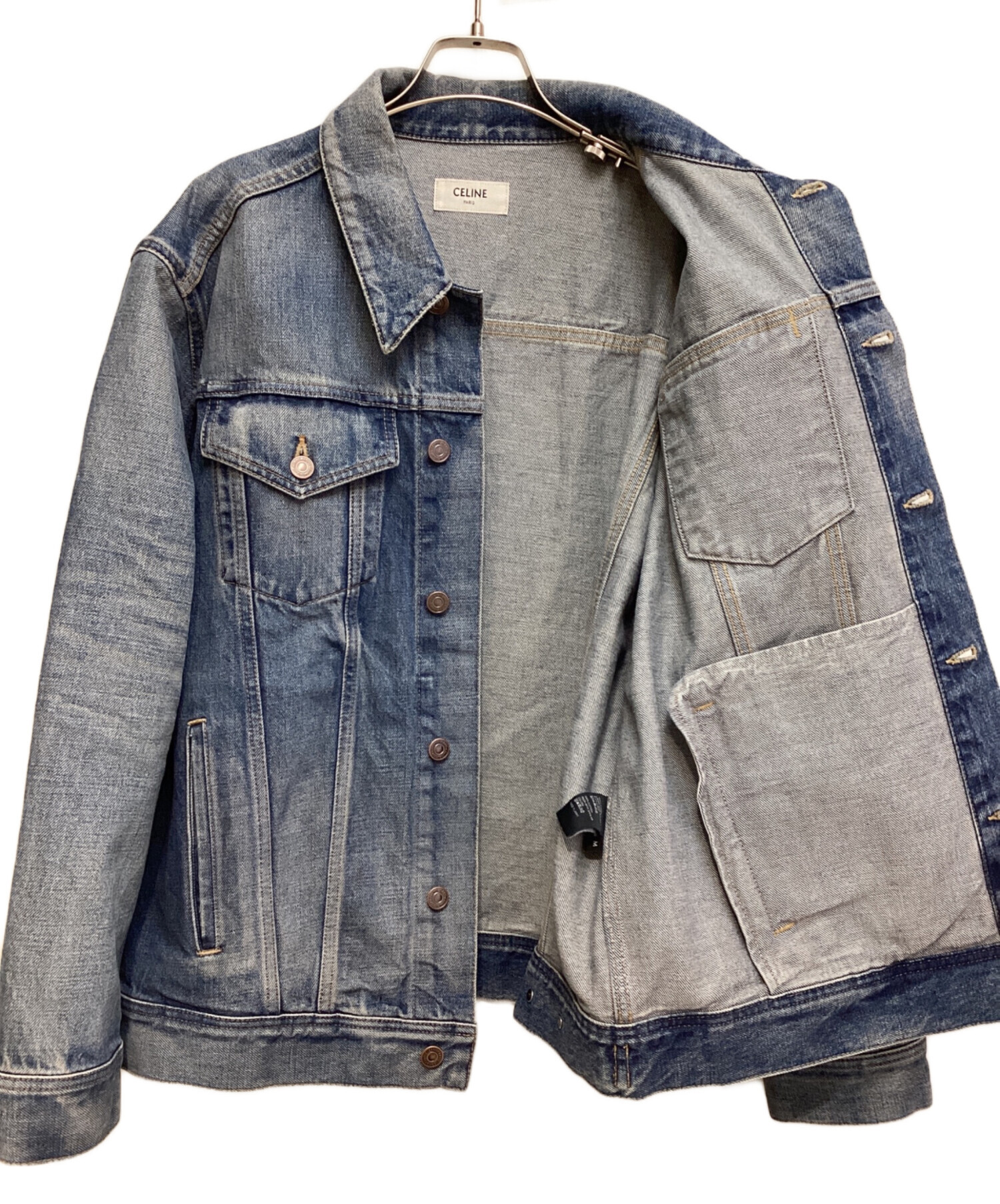 中古・古着通販】CELINE (セリーヌ) Union wash oversized denim jacket（ユニオンウォッシュオーバーサイズデニムジャケット）  インディゴ サイズ:M｜ブランド・古着通販 トレファク公式【TREFAC FASHION】スマホサイト