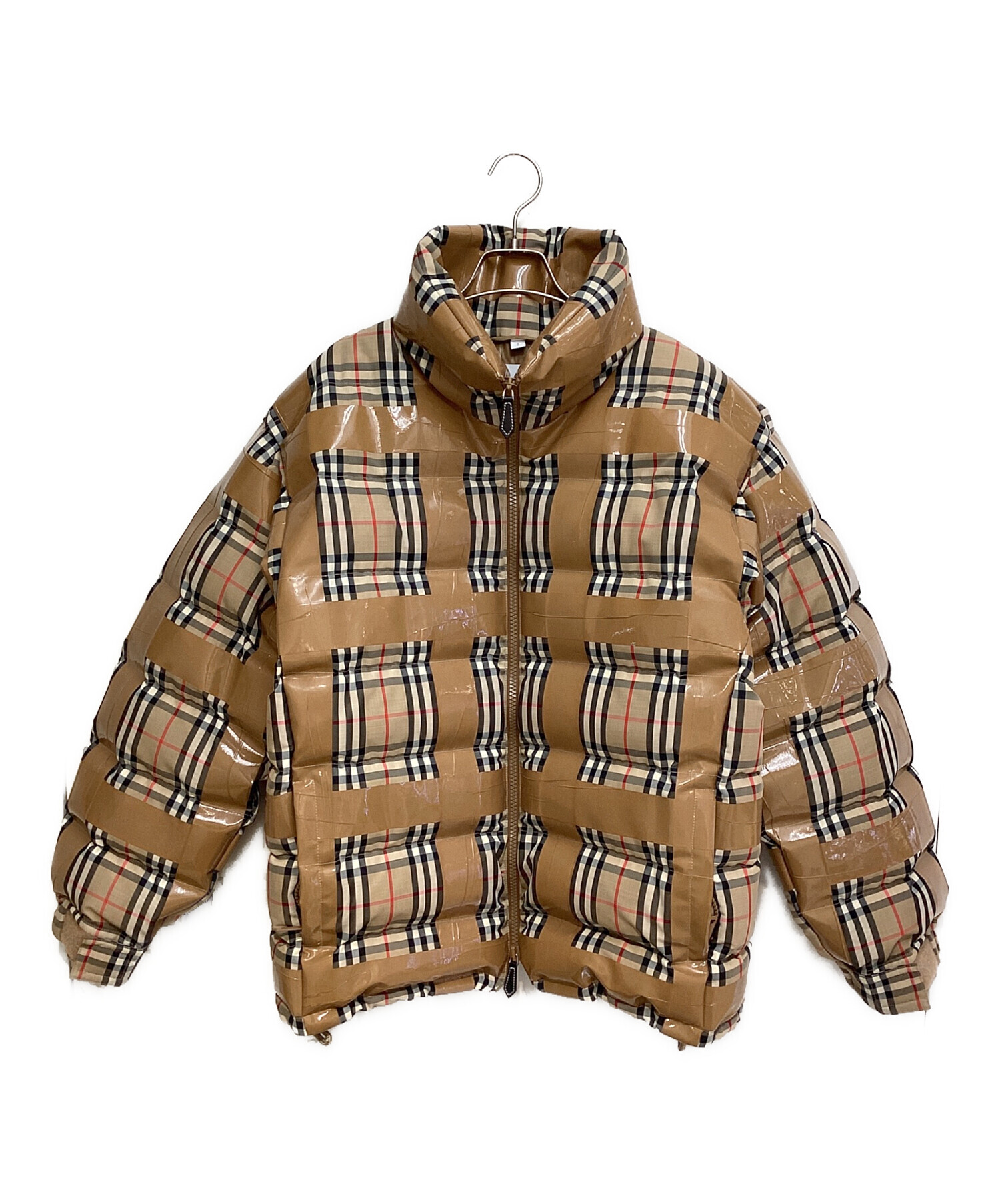 中古・古着通販】BURBERRY (バーバリー) Tape Design Down Jacket（テープデザインダウンジャケット） ベージュ  サイズ:S｜ブランド・古着通販 トレファク公式【TREFAC FASHION】スマホサイト