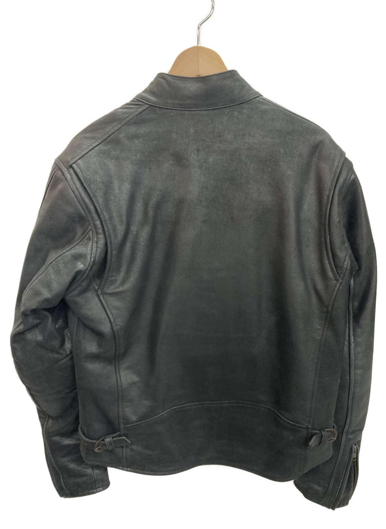 DEGNER CLASSIC BRAND (デグナー クラシック ブランド) レザーライダースジャケット ブラック サイズ:L
