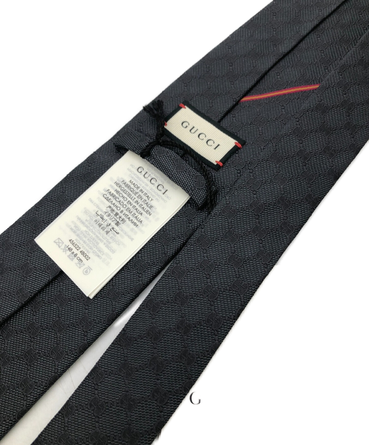 中古・古着通販】GUCCI (グッチ) ネクタイ ブラック サイズ:無し 未