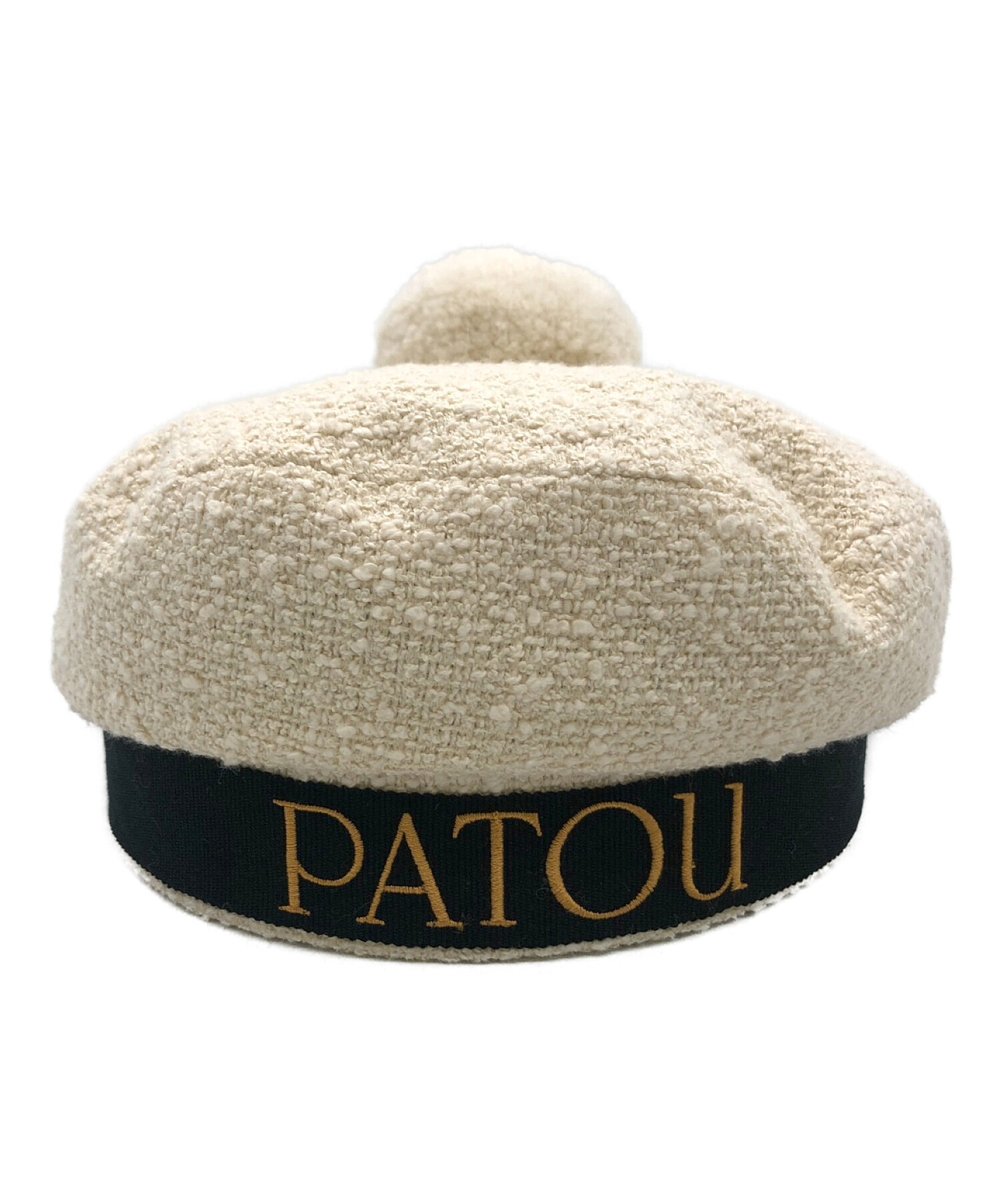 patou (パトゥ) ロゴトリム ポンポン ベレー帽