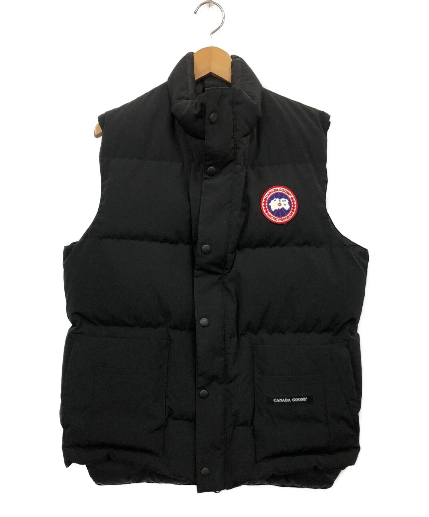 CANADA GOOSE (カナダグース) ダウンベスト ブラック サイズ:S