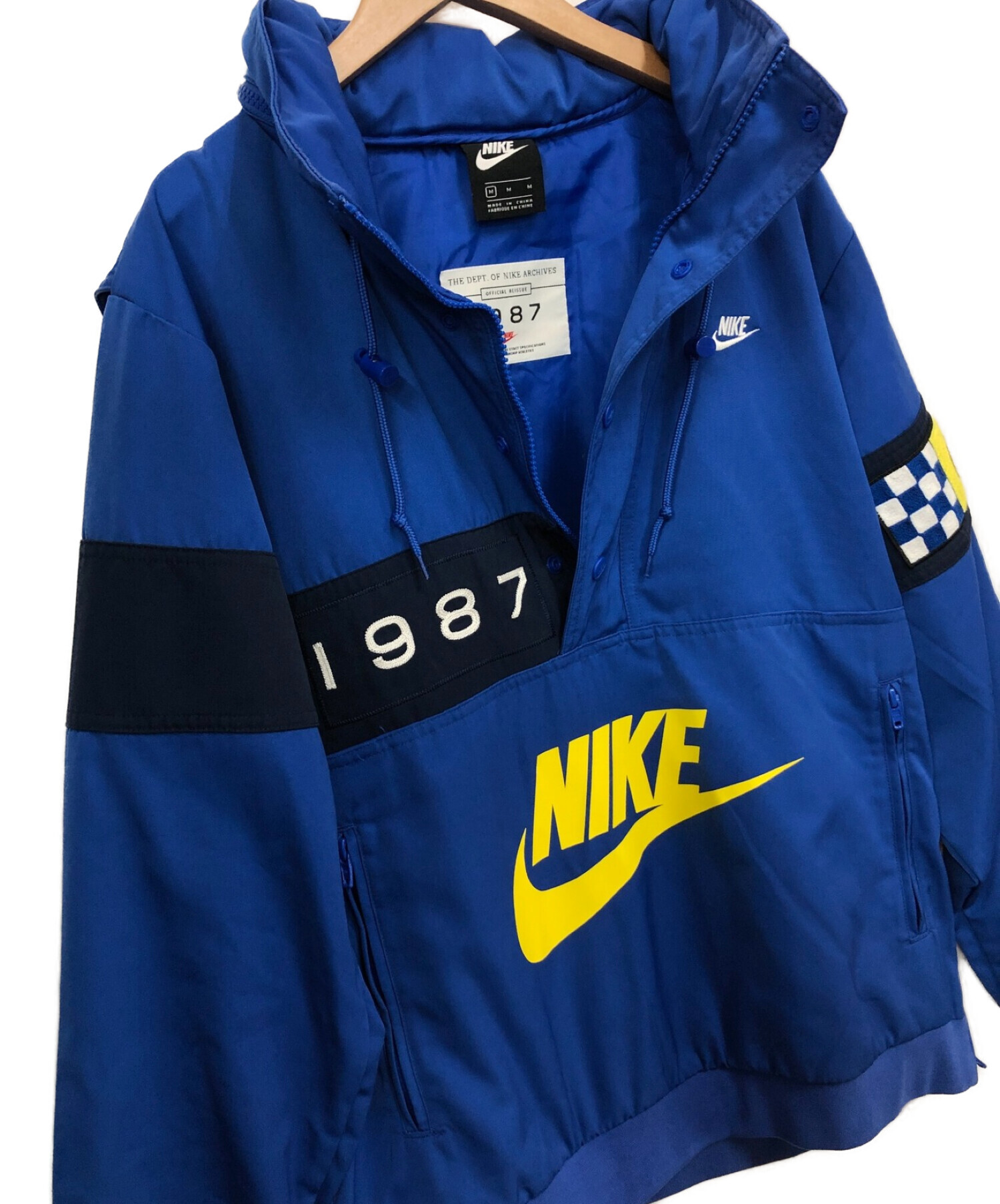 NIKE (ナイキ) ハーフジップジャケット ブルー サイズ:M