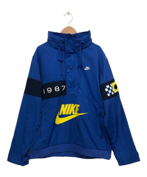 【中古・古着通販】NIKE (ナイキ) ハーフジップジャケット ブルー