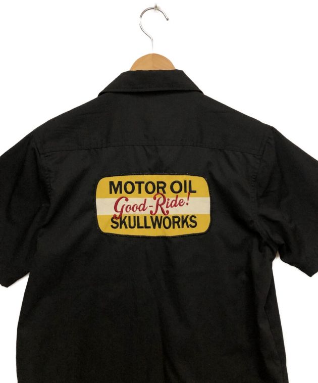 SKULL WORKS (スカルワークス) シャツジャケット ブラック サイズ:M