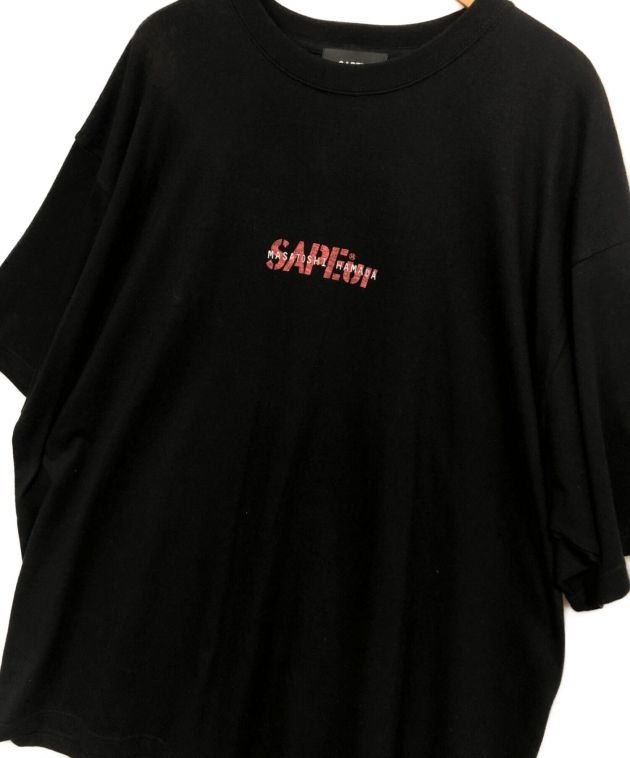 MASATOSHI HAMADA × SAPEur (サプール×浜田雅功) 半袖Tシャツ ブラック サイズ:XXL