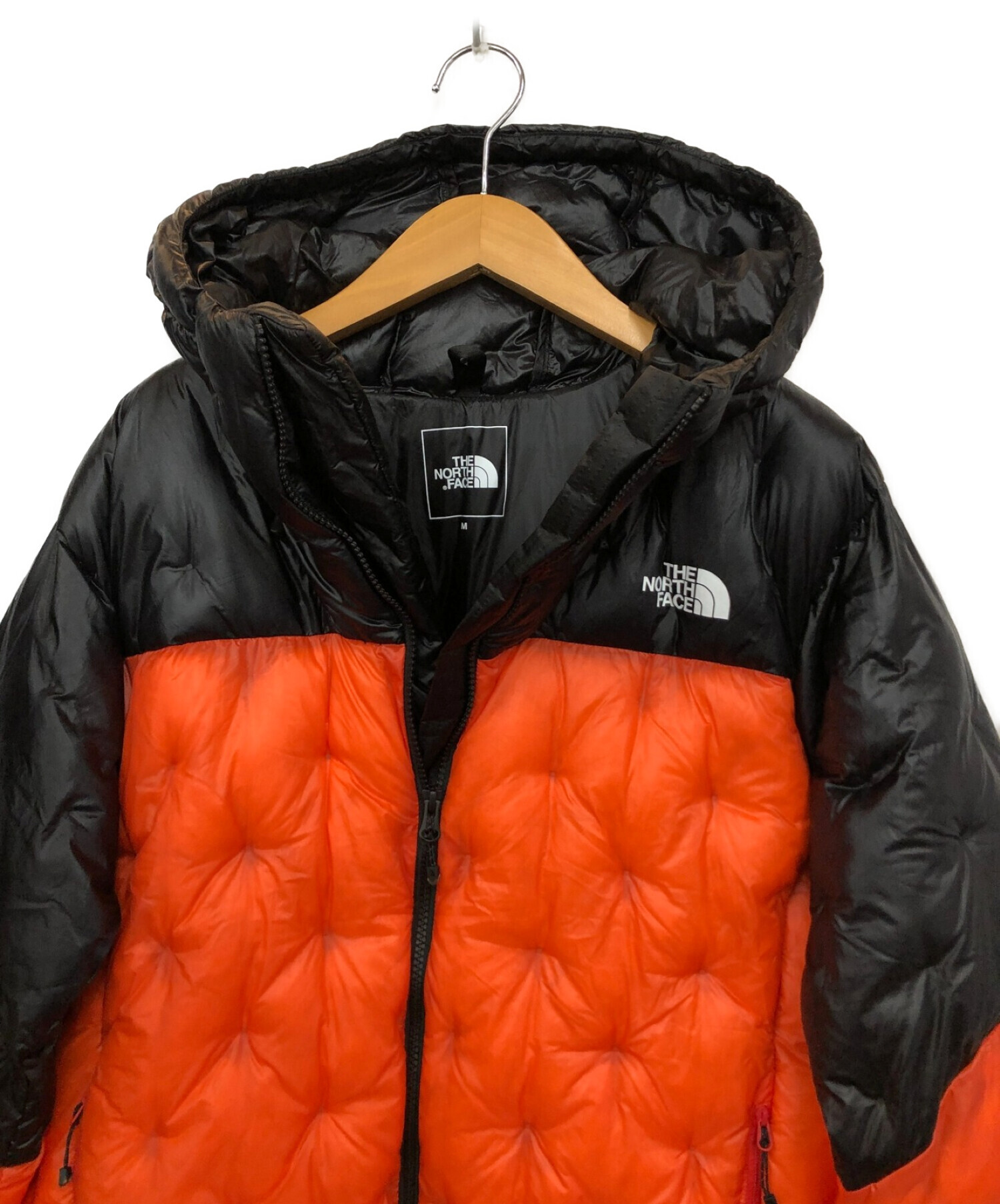 THE NORTH FACE (ザ ノース フェイス) 中綿ジャケット ブラック×オレンジ サイズ:M