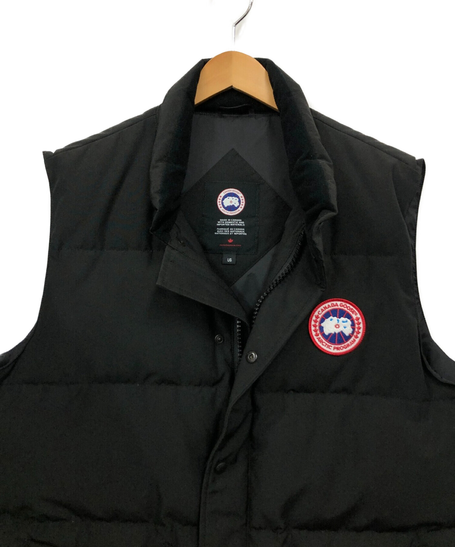 CANADA GOOSE (カナダグース) ダウンベスト ブラック サイズ:L