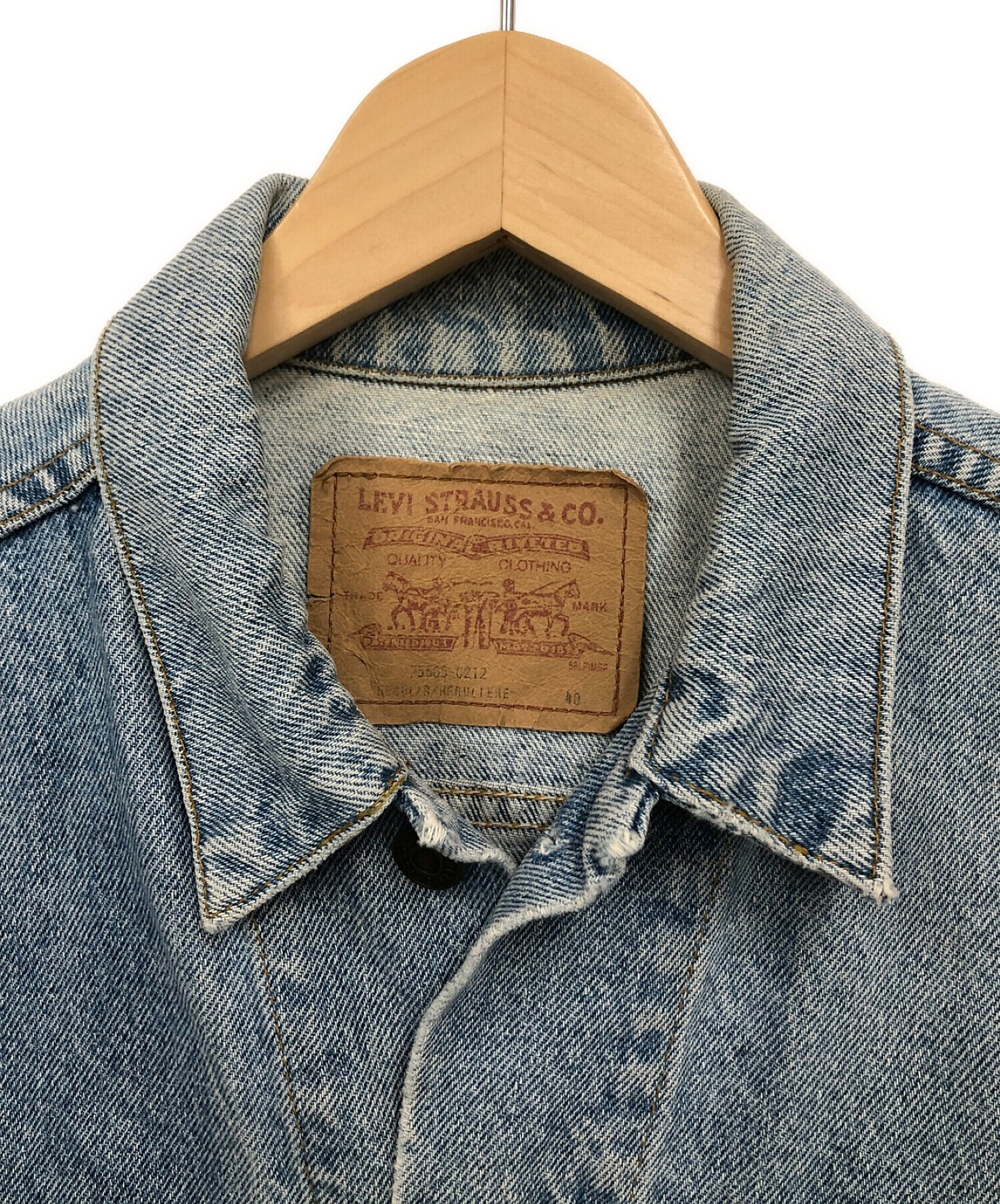 LEVI'S (リーバイス) Levi's 75505-0212 デニムジャケット スカイブルー サイズ:40