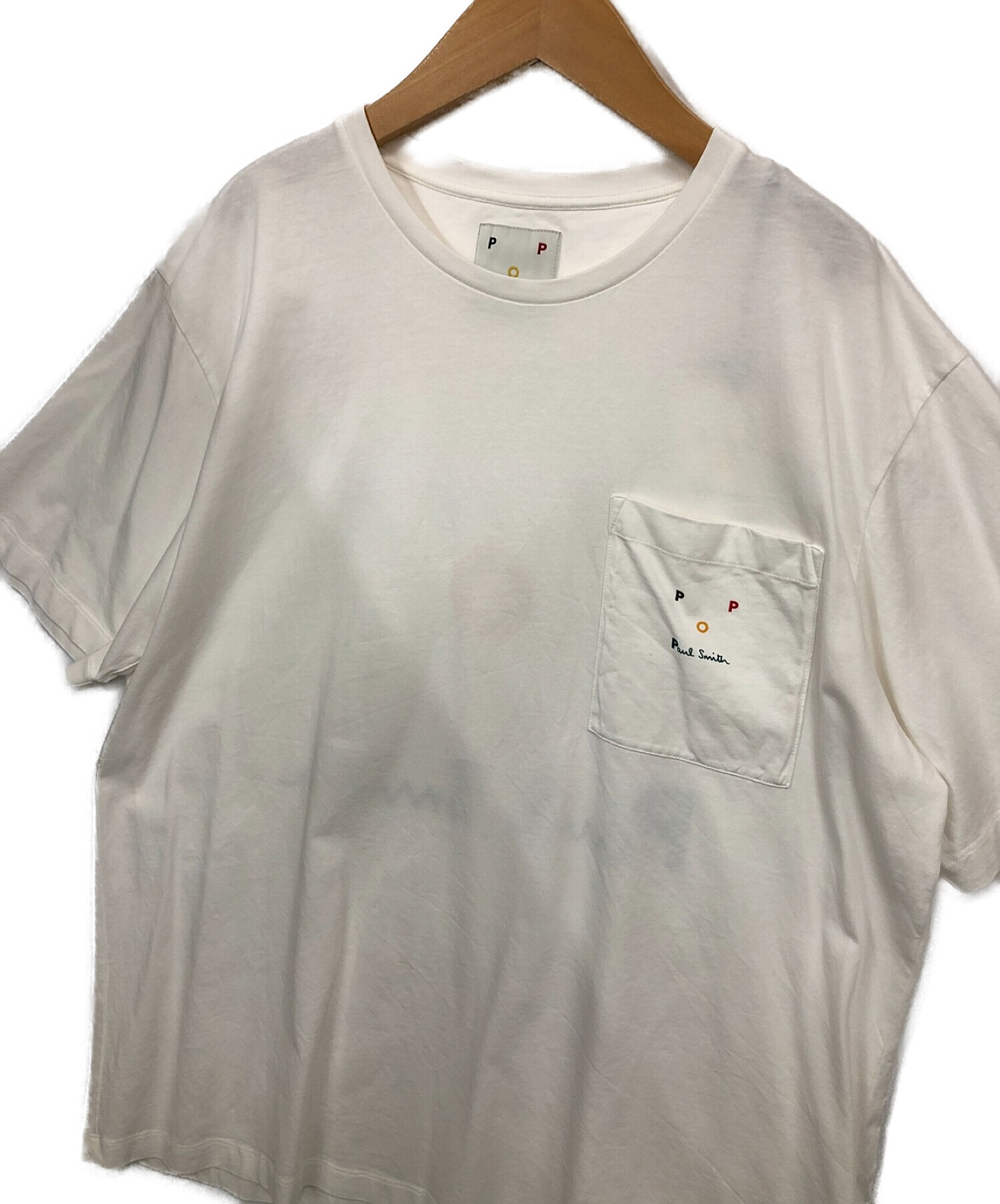 Paul Smith + Pop Trading Company (ポールスミス×ポップトレーディング) Tシャツ ホワイト サイズ:M