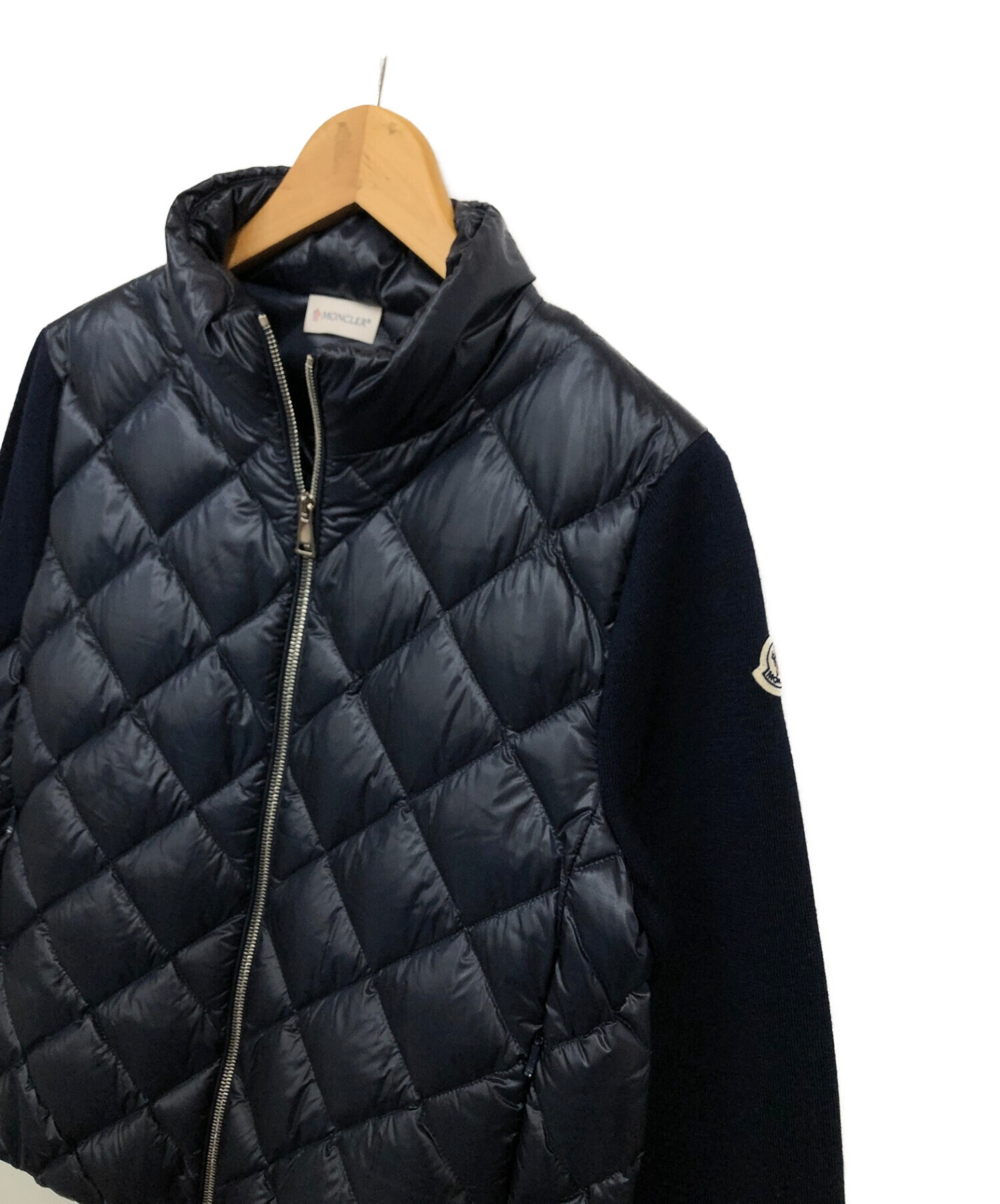 中古・古着通販】MONCLER (モンクレール) ダウンジャケット ネイビー