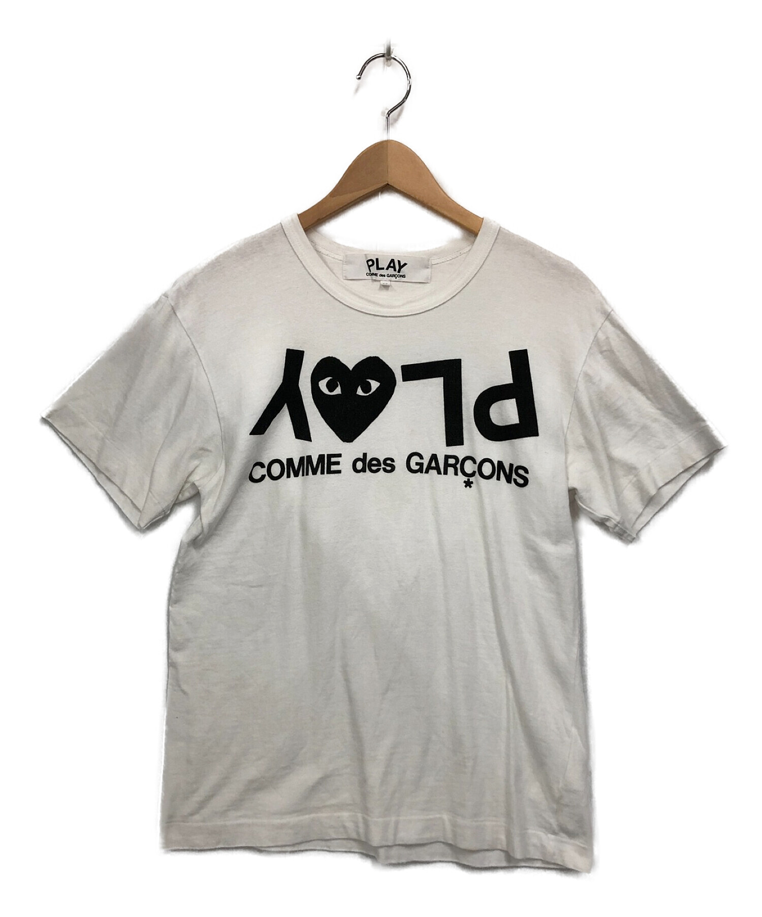 PLAY COMME des GARCONS (プレイ コムデギャルソン) Tシャツ ホワイト サイズ:M