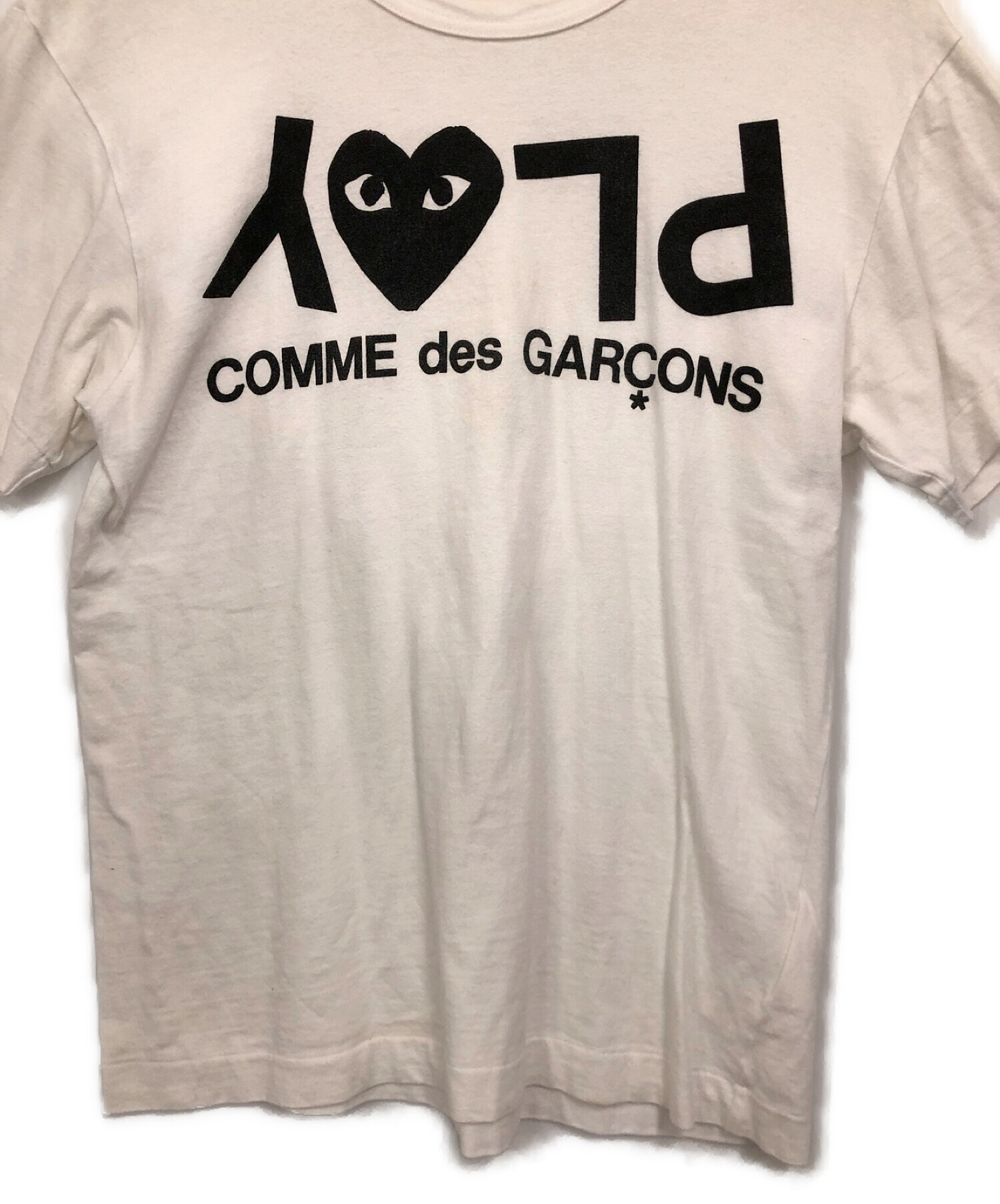 PLAY COMME des GARCONS (プレイ コムデギャルソン) Tシャツ ホワイト サイズ:M