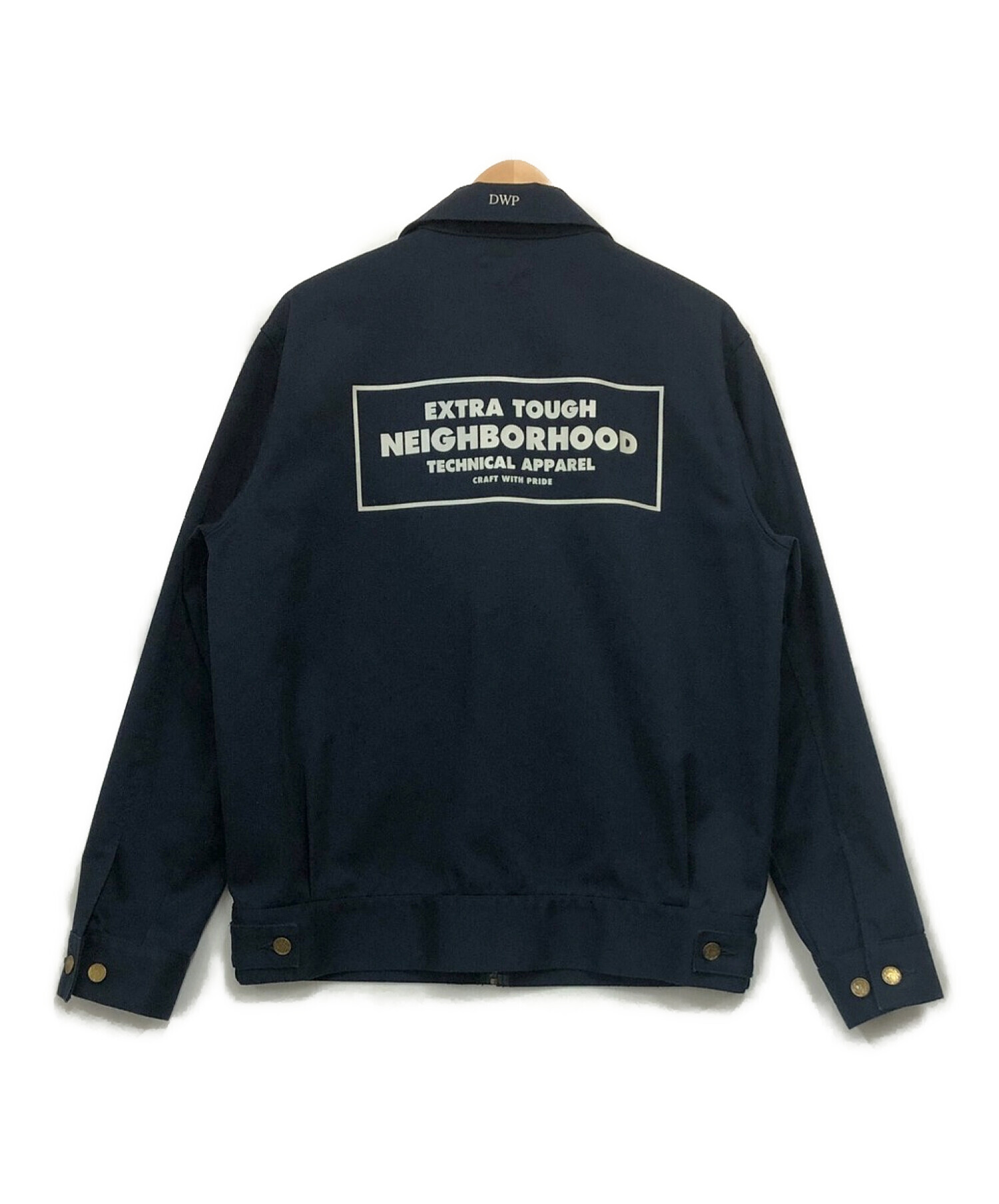 NEIGHBORHOOD (ネイバーフッド) バックプリントワークジャケット ネイビー サイズ:L