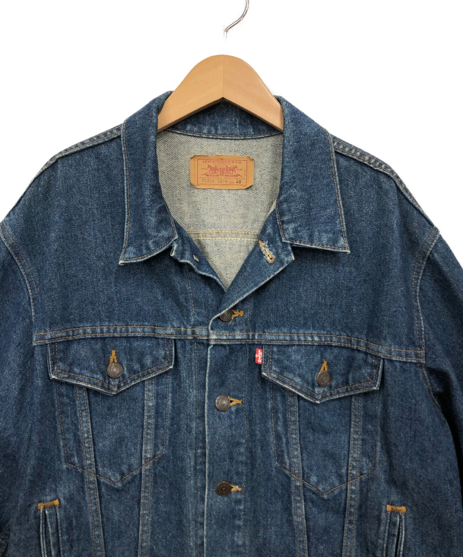 LEVI'S (リーバイス) デニムジャケット ブルー サイズ:40