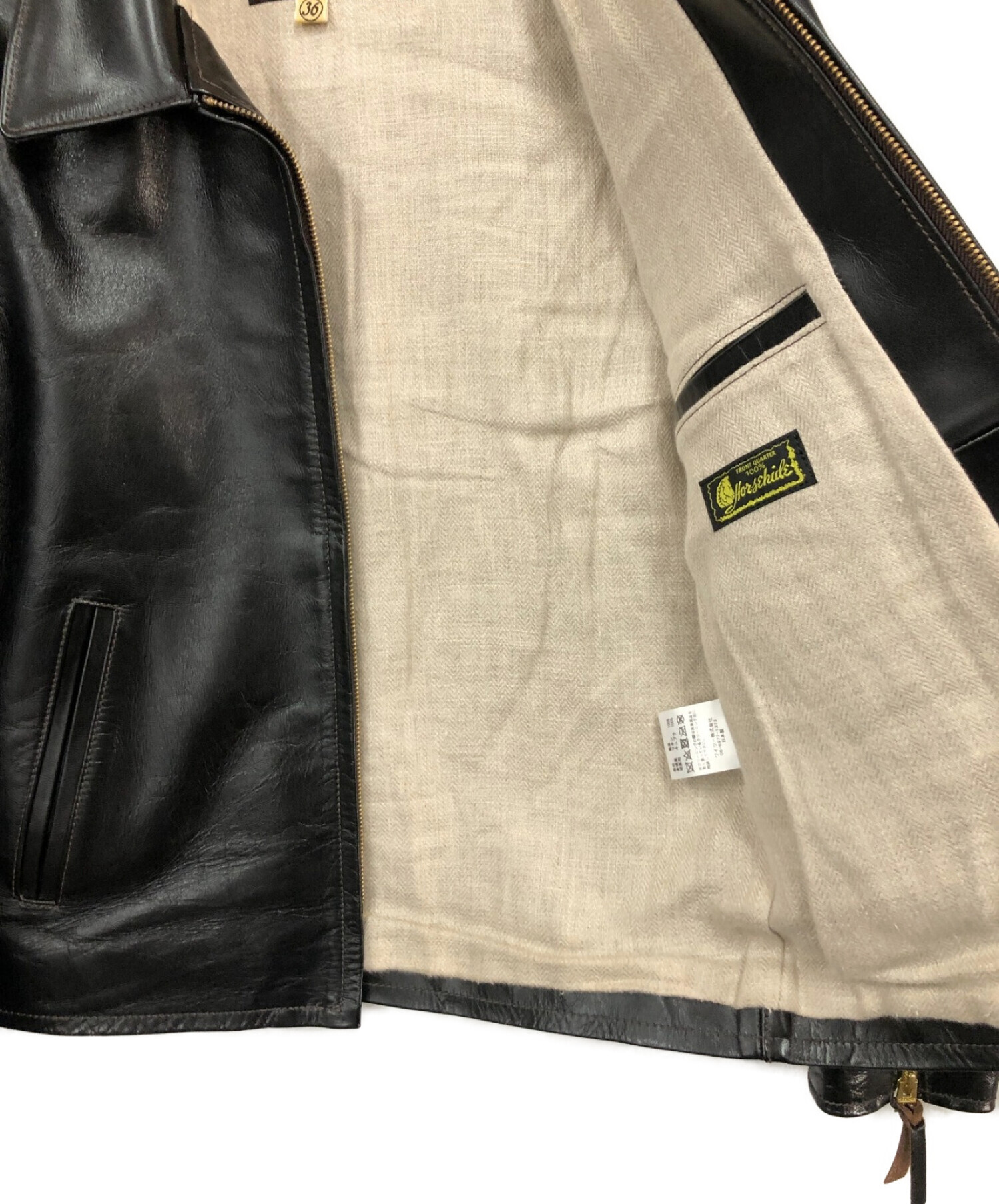 中古・古着通販】Y'2LEATHER (ワイツーレザー) シングルライダース