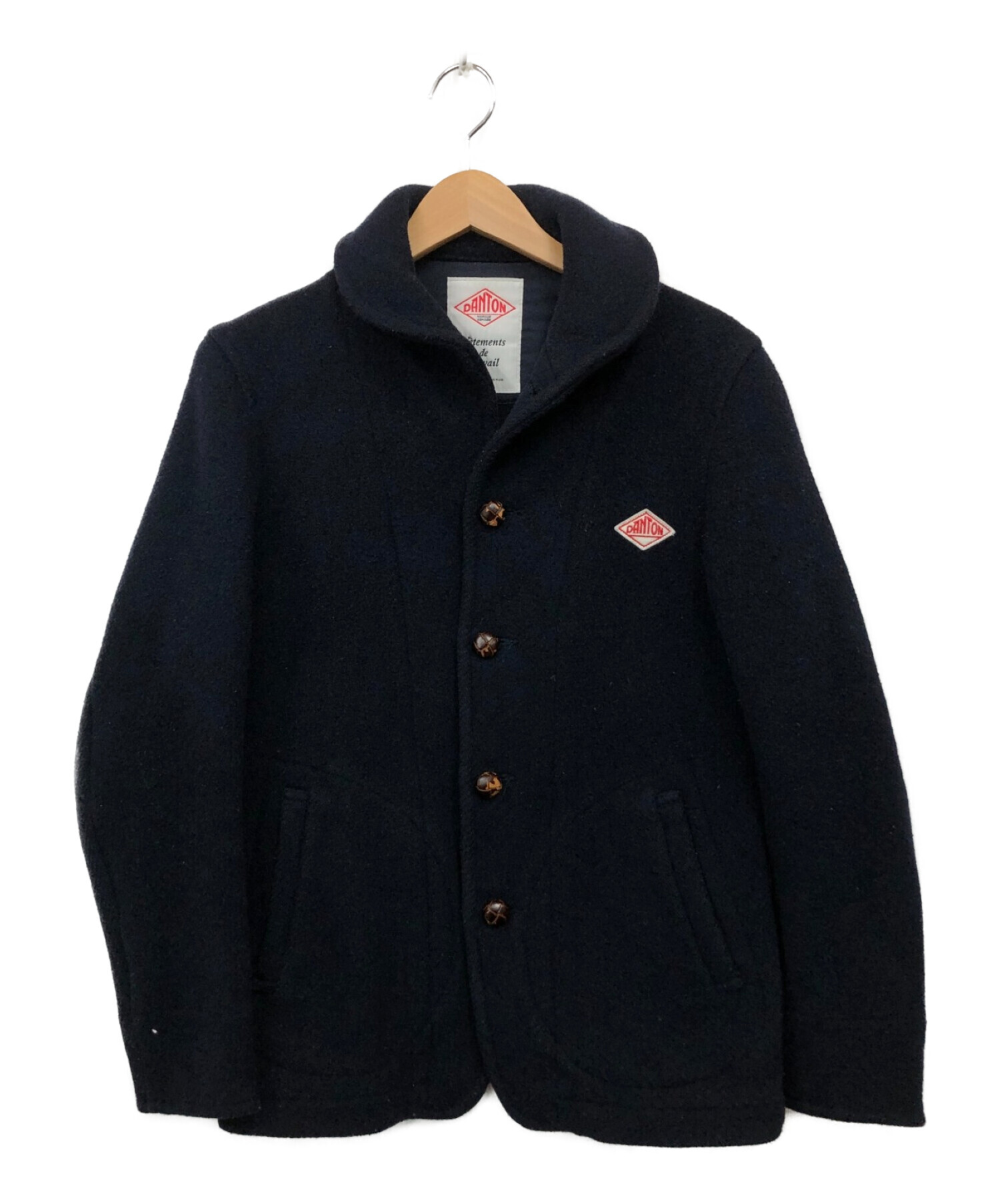 DANTON (ダントン) ウールジャケット ブラック サイズ:38