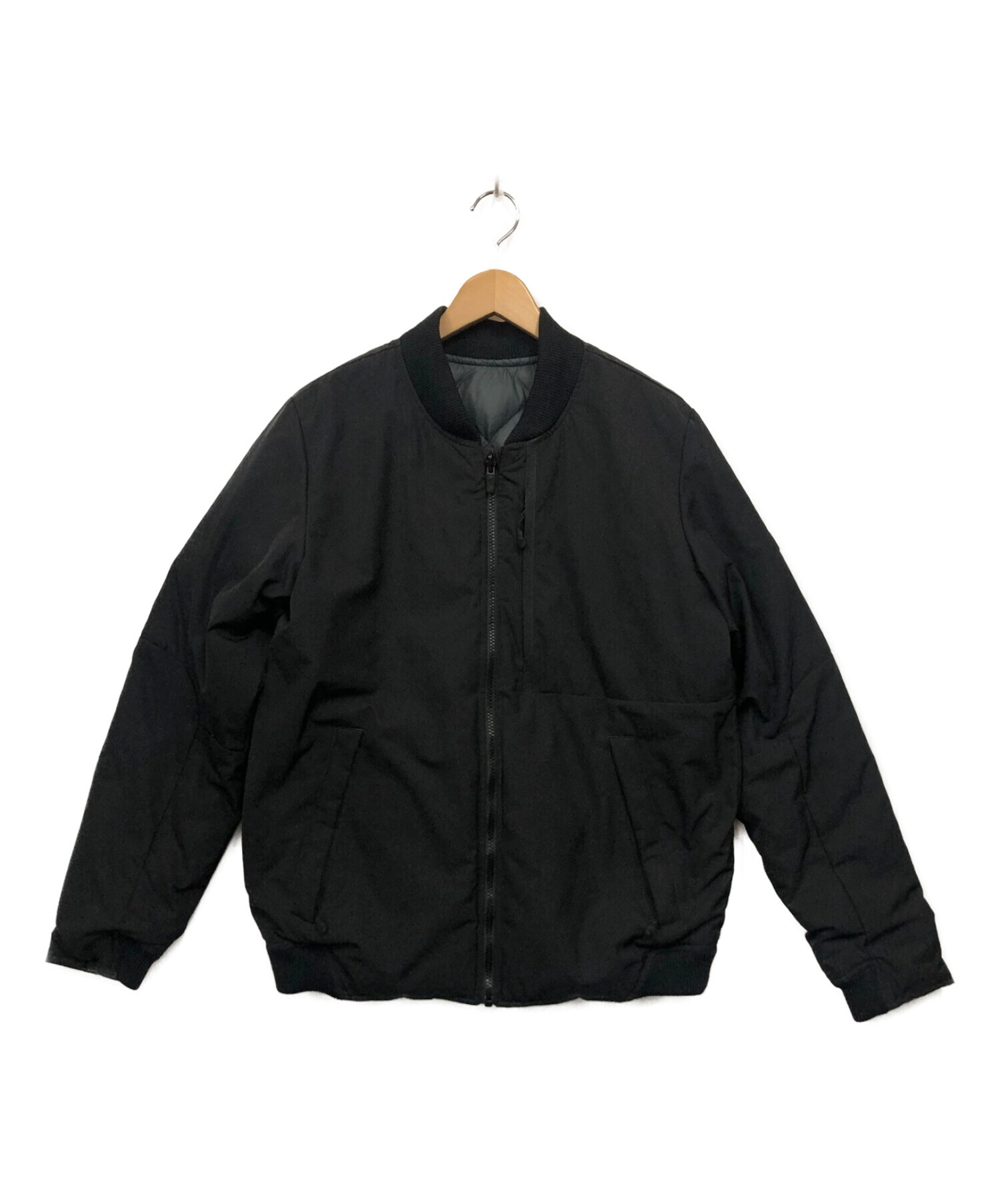 NIKE (ナイキ) リバーシブルダウンジャケット ブラック サイズ:L