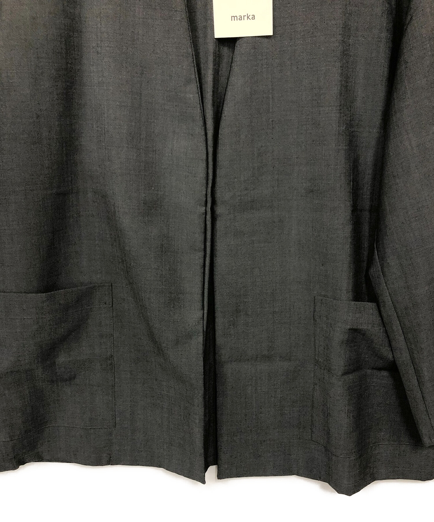 MARKA (マーカ) ラペルレスシャツジャケット グレー サイズ:2