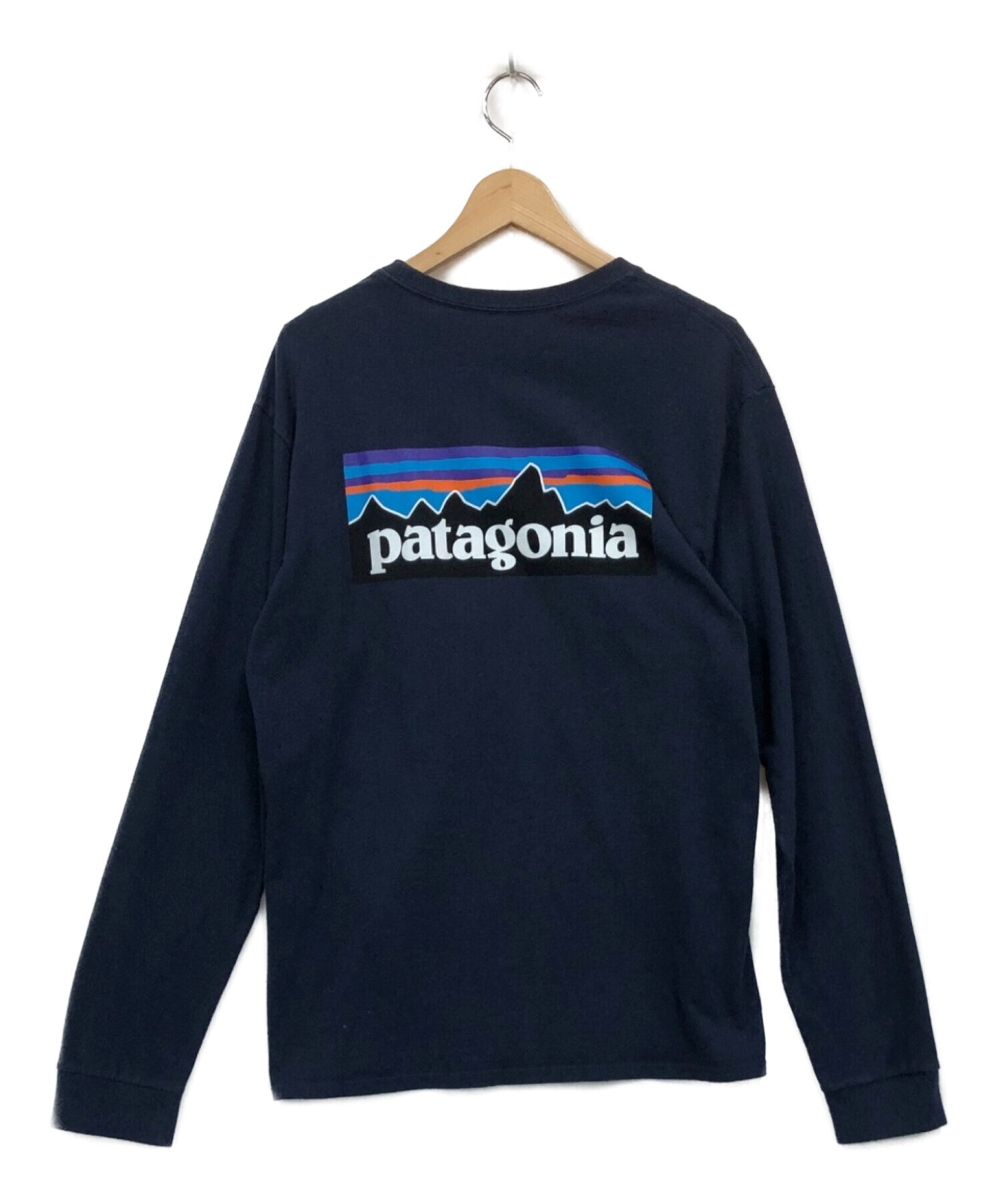 Patagonia (パタゴニア) ロングスリーブTシャツ ネイビー サイズ:S