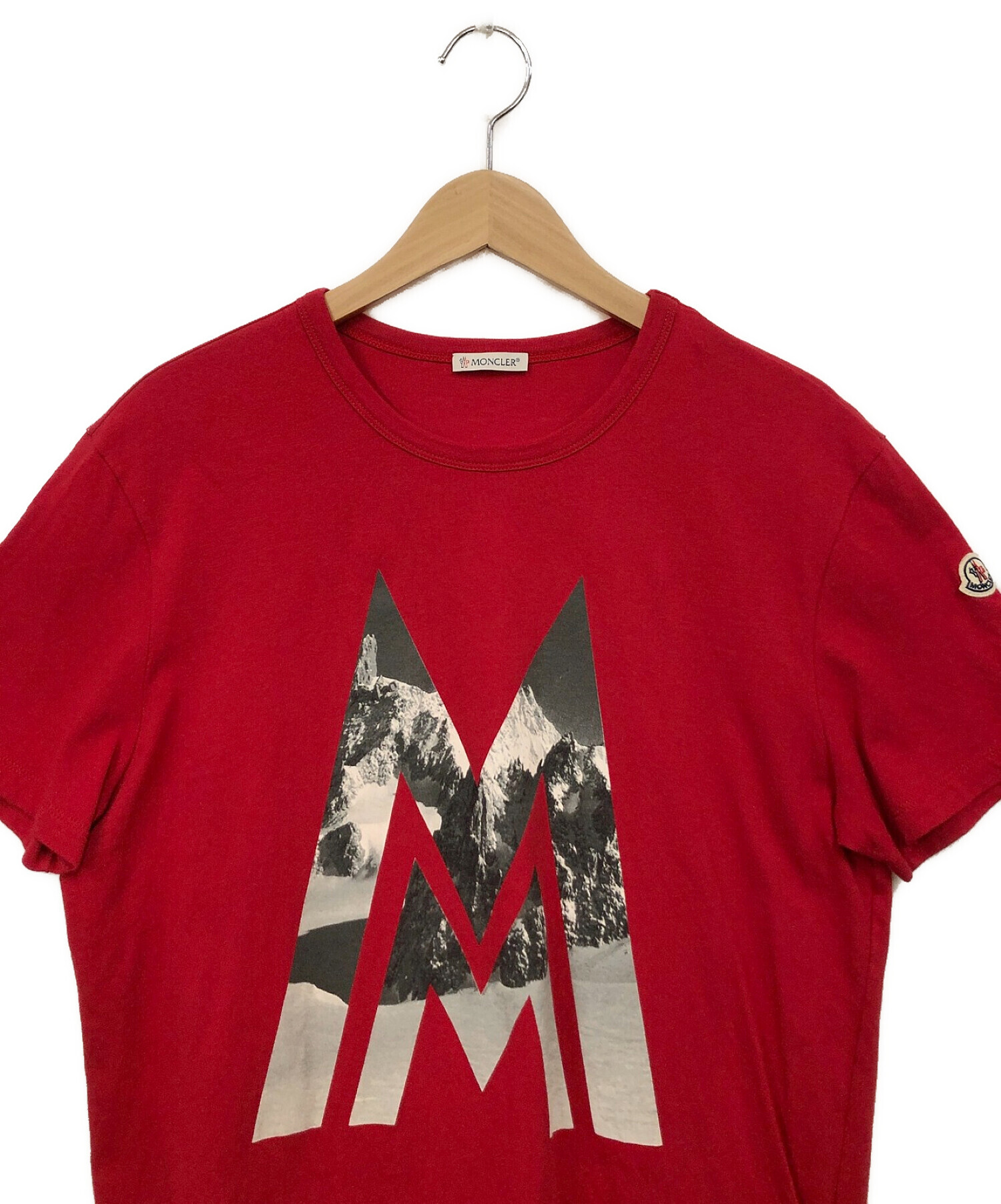 MONCLER (モンクレール) Tシャツ レッド サイズ:無し