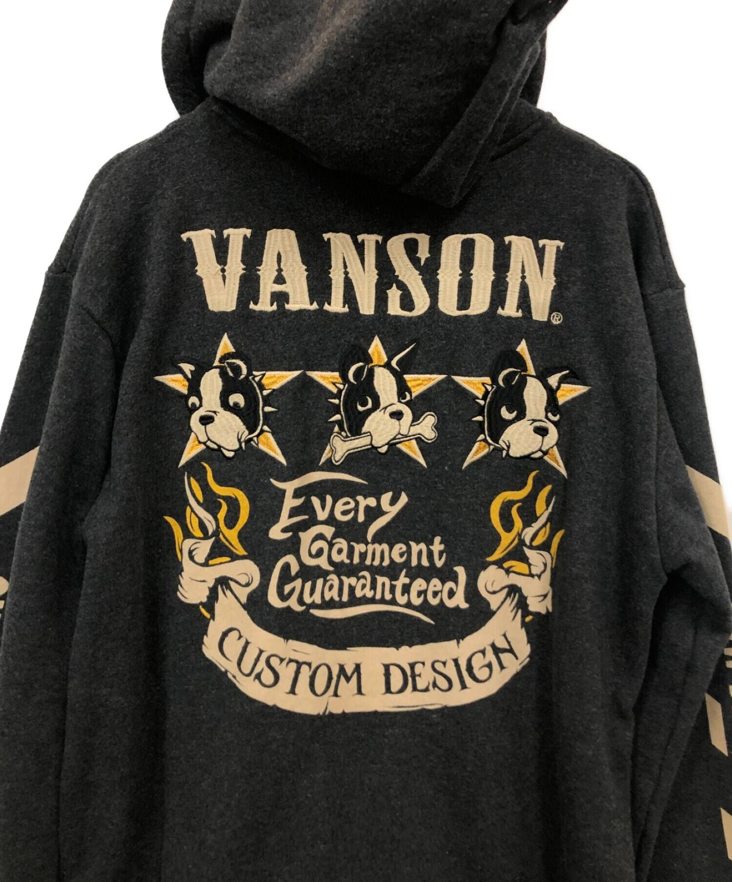 中古・古着通販】VANSON (バンソン) ジップパーカー グレー サイズ:L｜ブランド・古着通販 トレファク公式【TREFAC  FASHION】スマホサイト