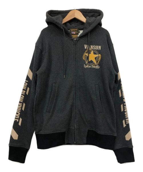 【中古・古着通販】VANSON (バンソン) ジップパーカー グレー サイズ:L｜ブランド・古着通販 トレファク公式【TREFAC  FASHION】スマホサイト