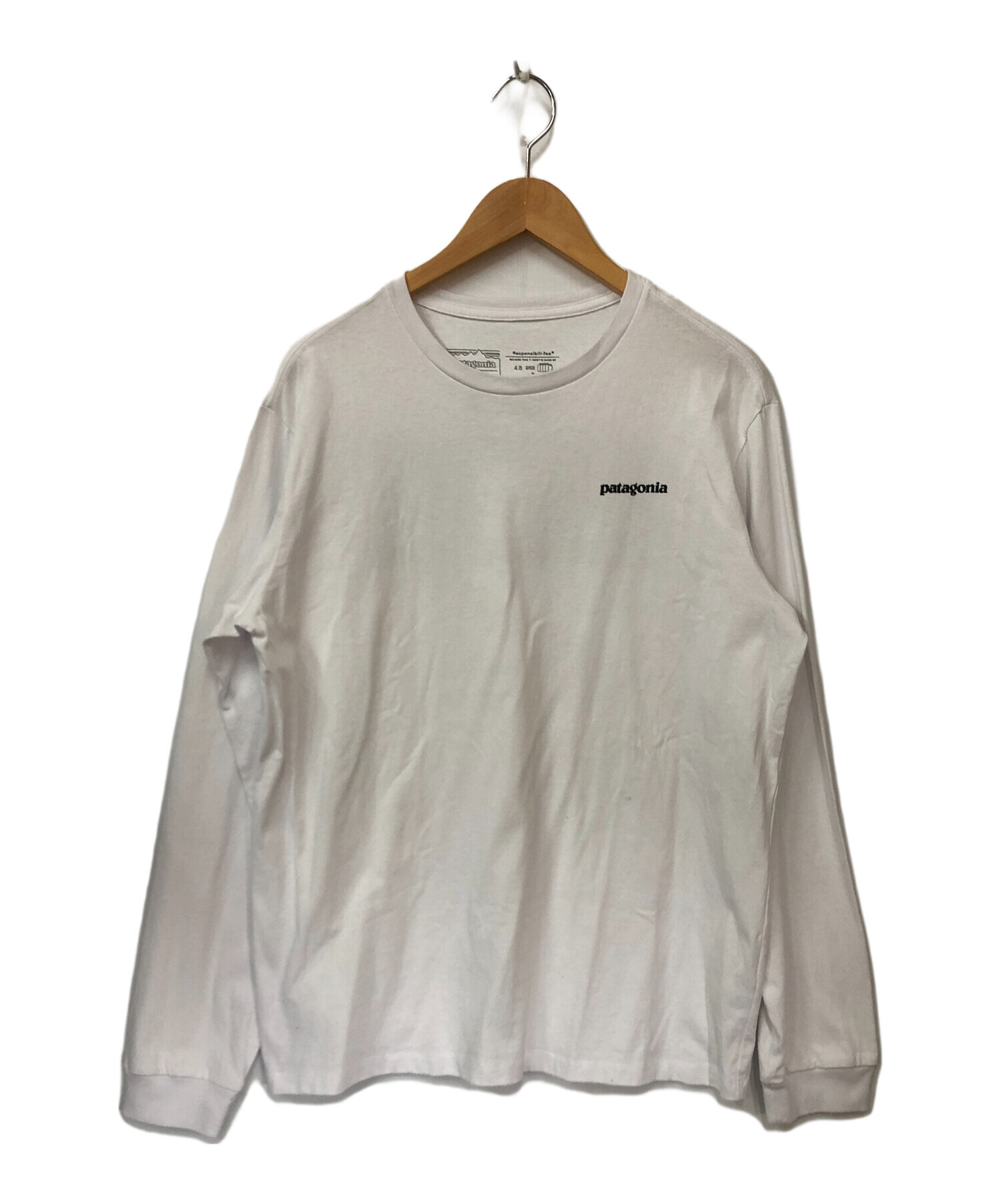 中古・古着通販】Patagonia (パタゴニア) ロングスリーブTシャツ ホワイト サイズ:M｜ブランド・古着通販 トレファク公式【TREFAC  FASHION】スマホサイト