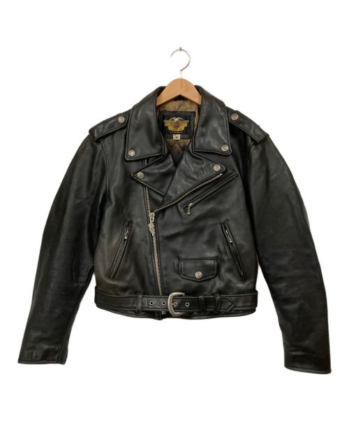 中古・古着通販】HARLEY-DAVIDSON (ハーレーダビッドソン) レザーライダースジャケット ブラック サイズ:M｜ブランド・古着通販  トレファク公式【TREFAC FASHION】スマホサイト