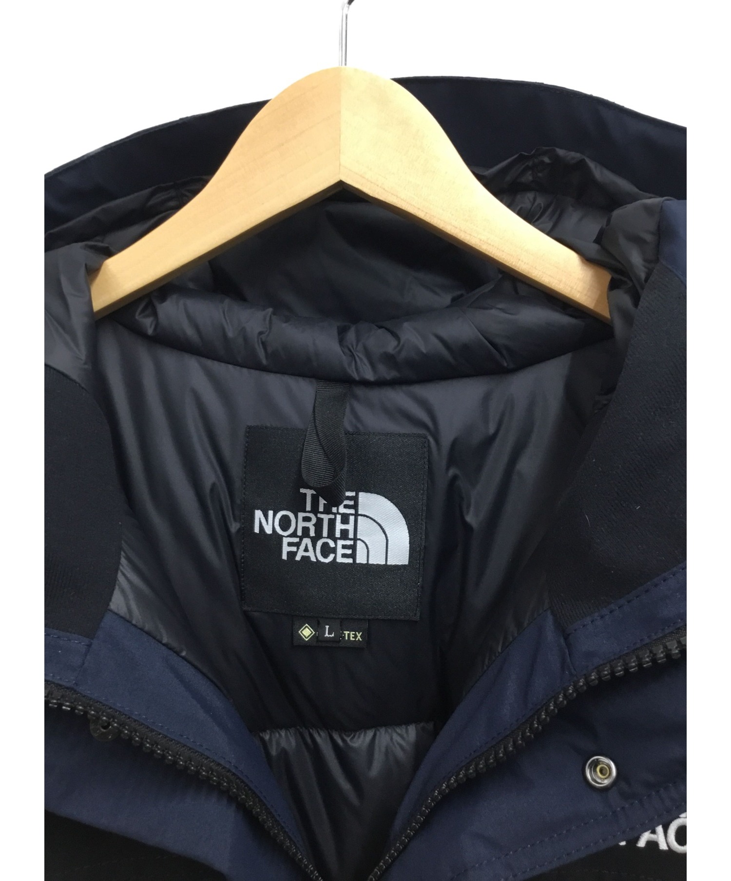 THE NORTH FACE (ザ ノース フェイス) マウンテンダウンジャケット アーバンネイビー×ブラック サイズ:L