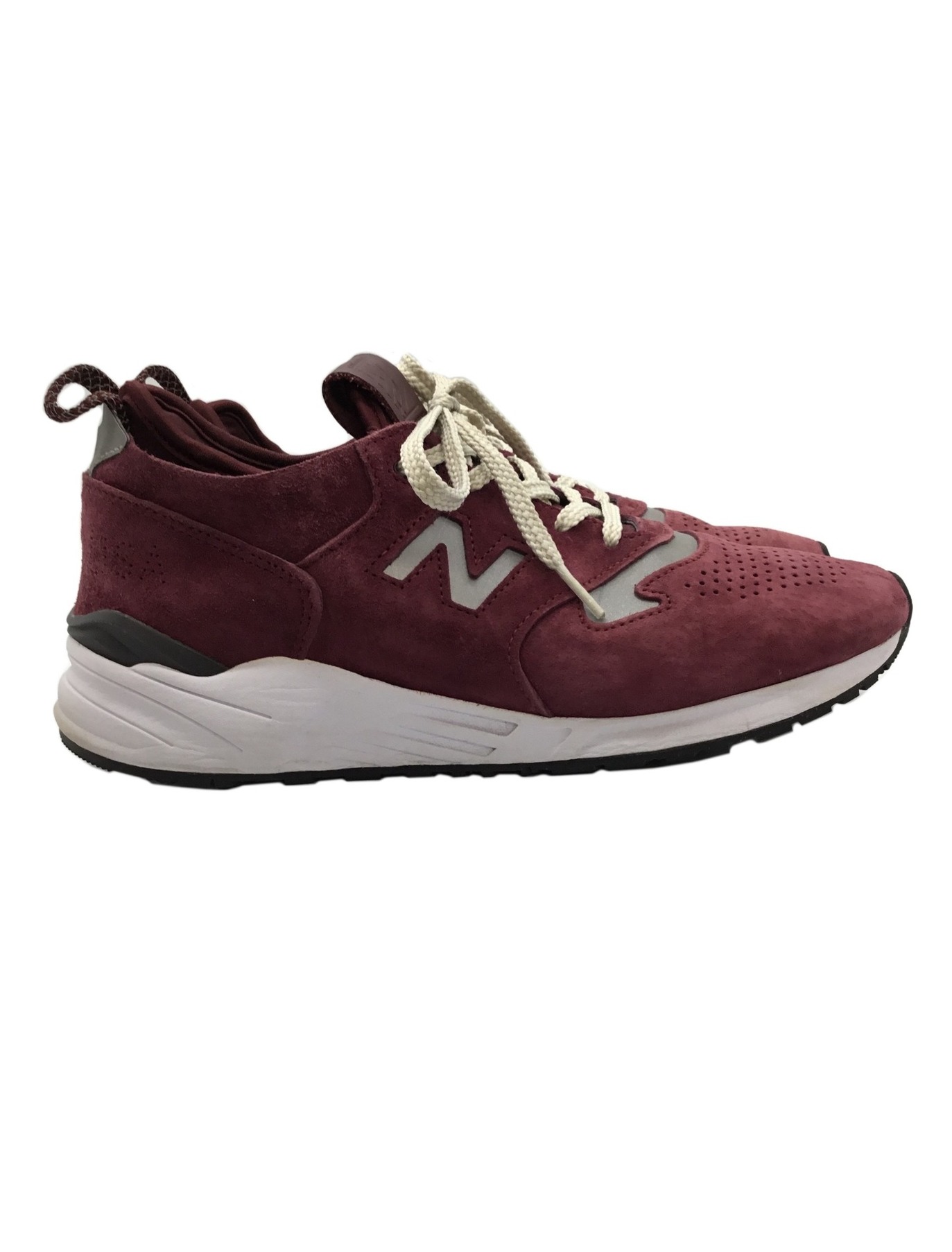 NEW BALANCE (ニューバランス) ローカットスニーカー ワインレッド サイズ:26