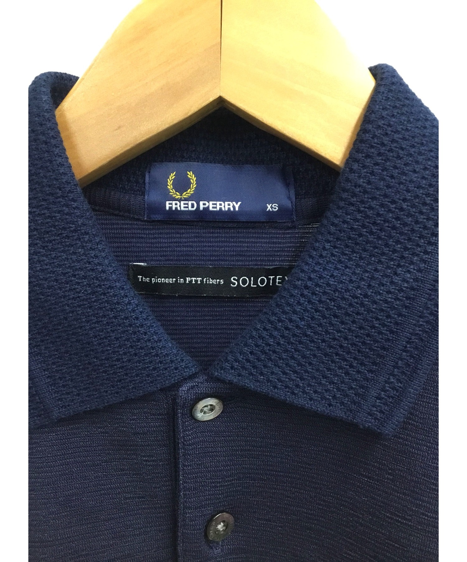 FRED PERRY (フレッドペリー) ポロシャツ ネイビー サイズ:XS