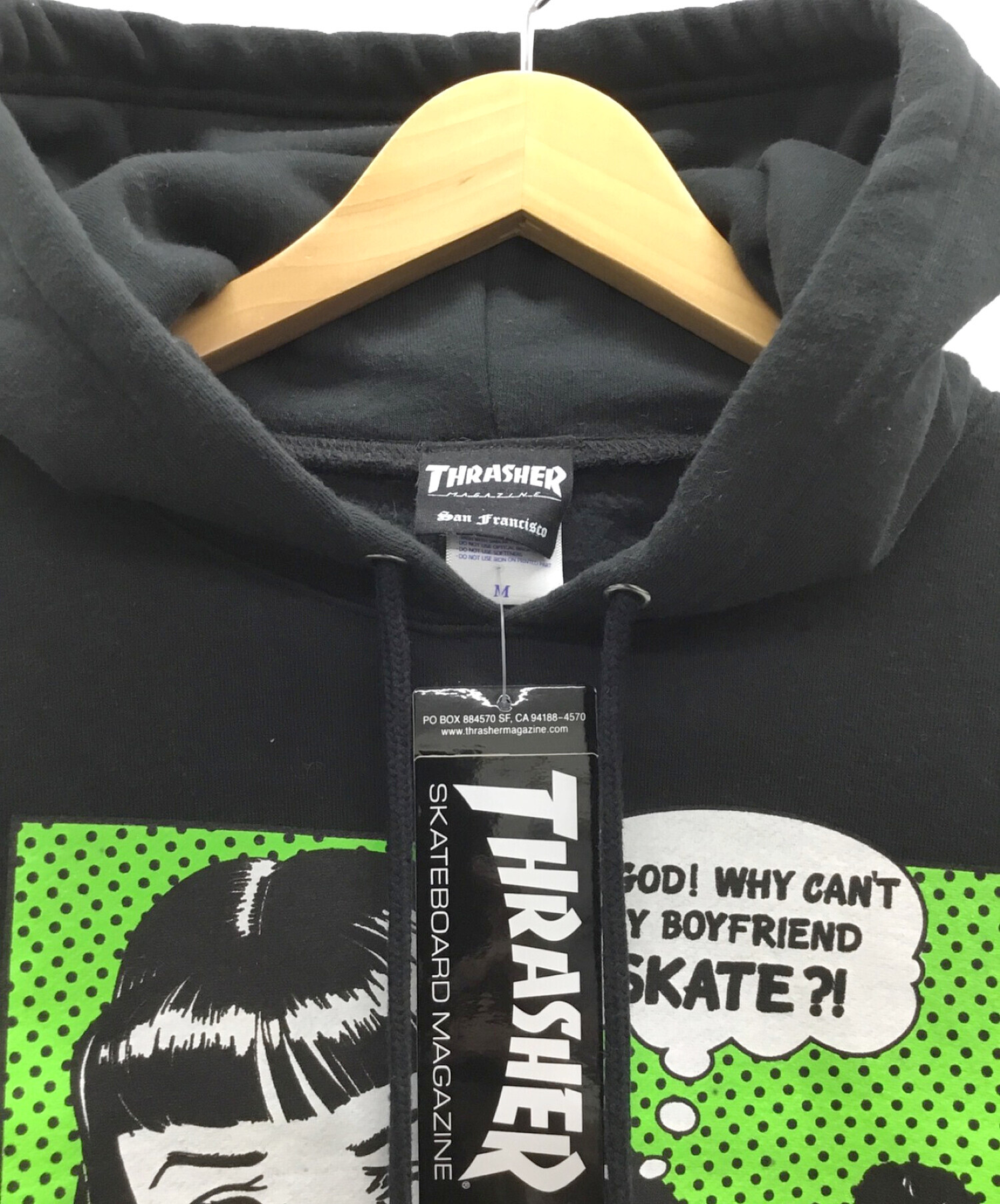 THRASHER (スラッシャー) BoyFriend HOODIE ブラック サイズ:M