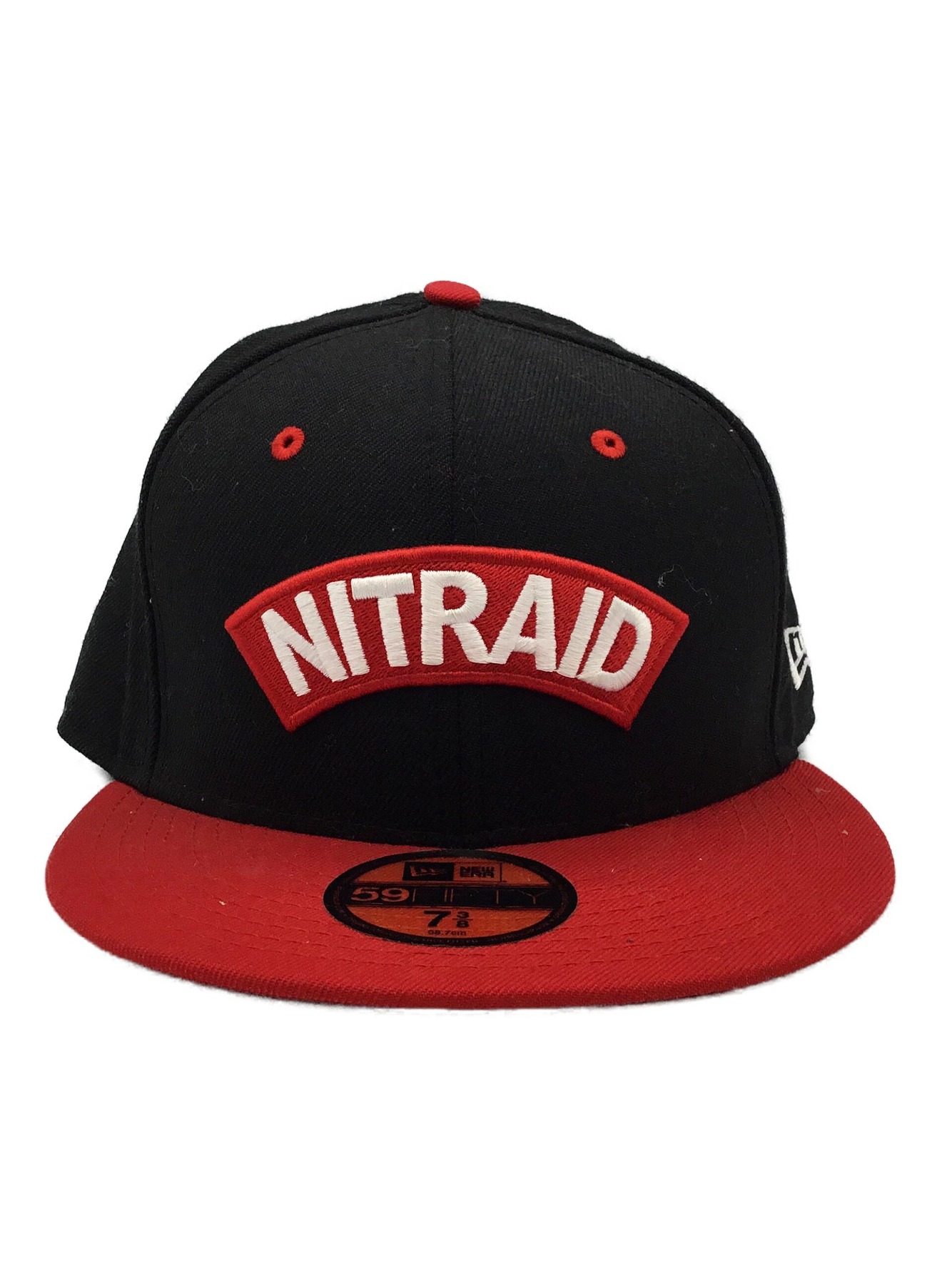 NITRAID×New Era (ナイトレイド×ニューエラ) キャップ ブラック×レッド