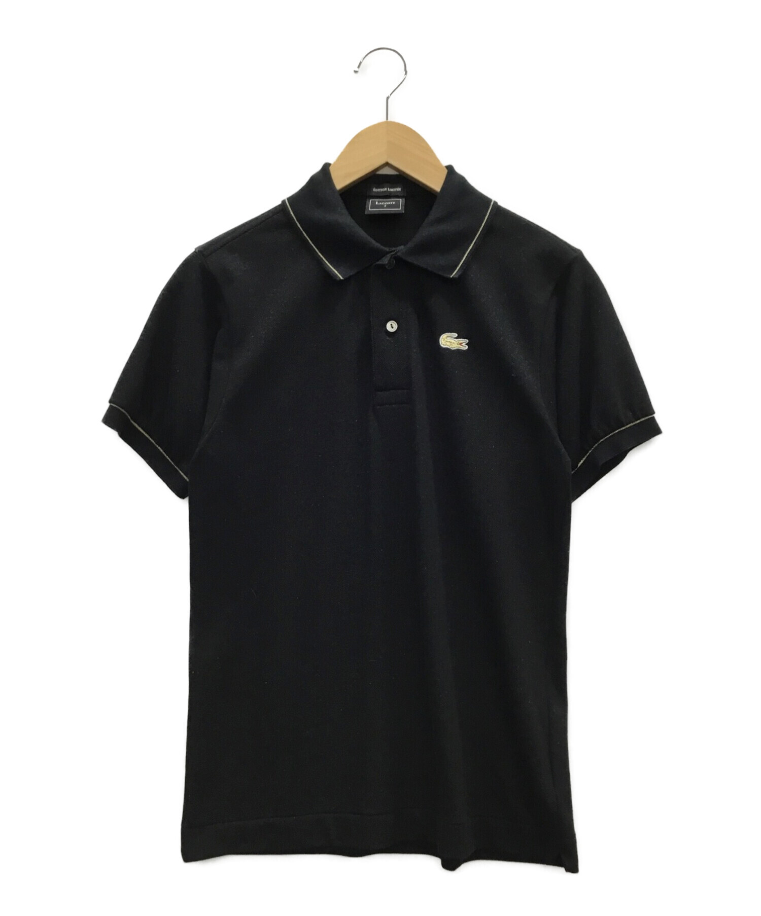 最新最全の LACOSTE ブラック長袖ポロシャツ ポロシャツ サイズ2 