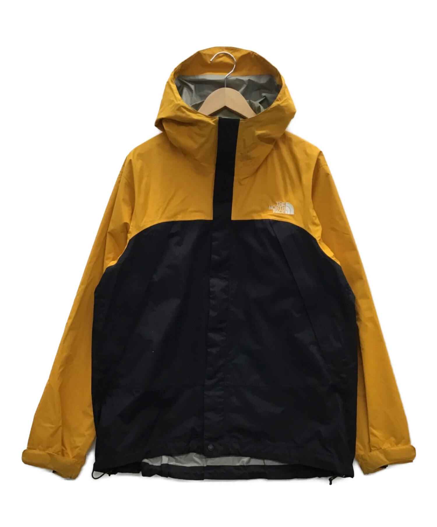 THE NORTH FACE (ザ ノース フェイス) ドットショットジャケット オレンジ×ブラック サイズ:L