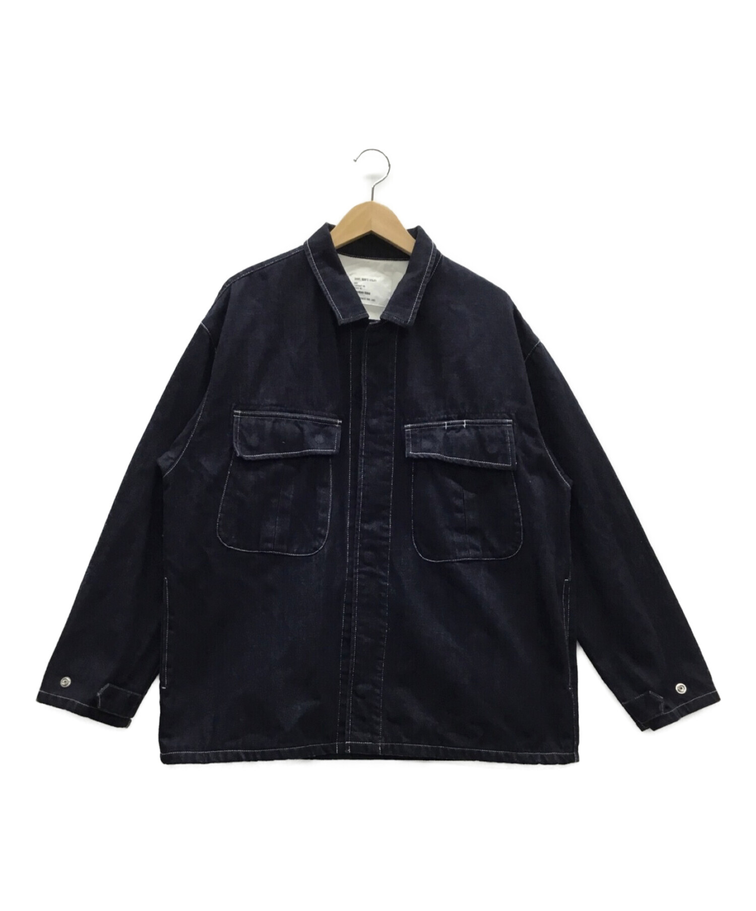 MONKEY TIME (モンキータイム) DENIM FATIGUE JACKET インディゴ サイズ:L