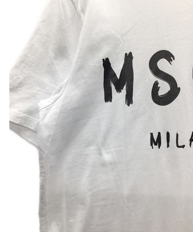 中古・古着通販】MSGM (エムエスジーエム) ロゴTシャツ ホワイト ...