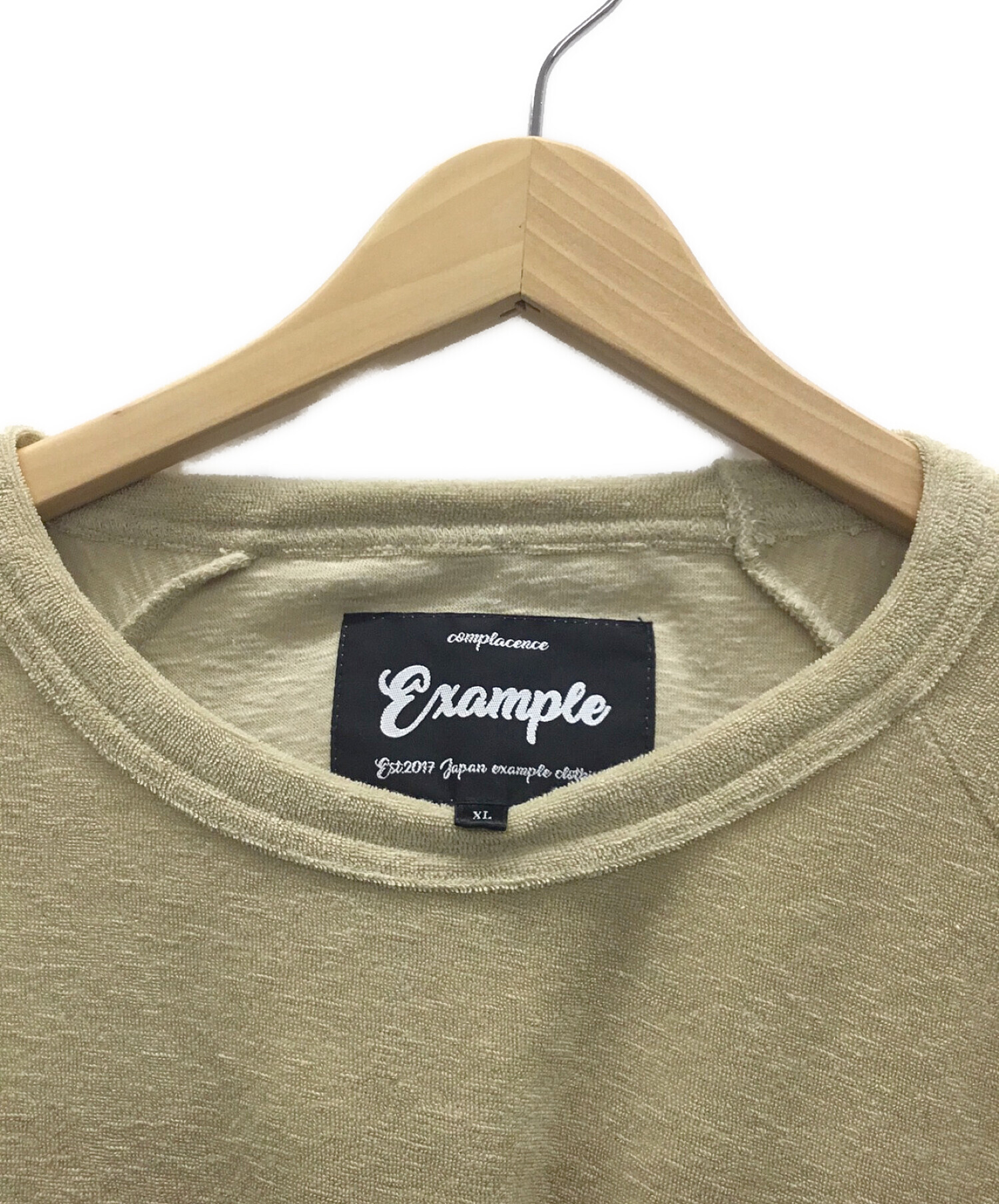 EXAMPLE (エグザンプル) Tシャツ ベージュ サイズ:XL