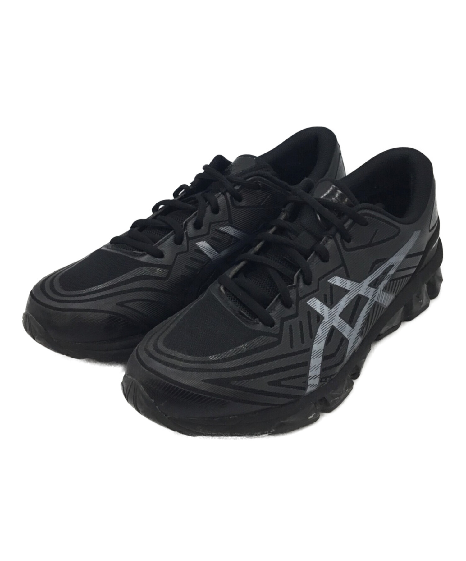 中古・古着通販】asics (アシックス) トレーニングシューズ ブラック