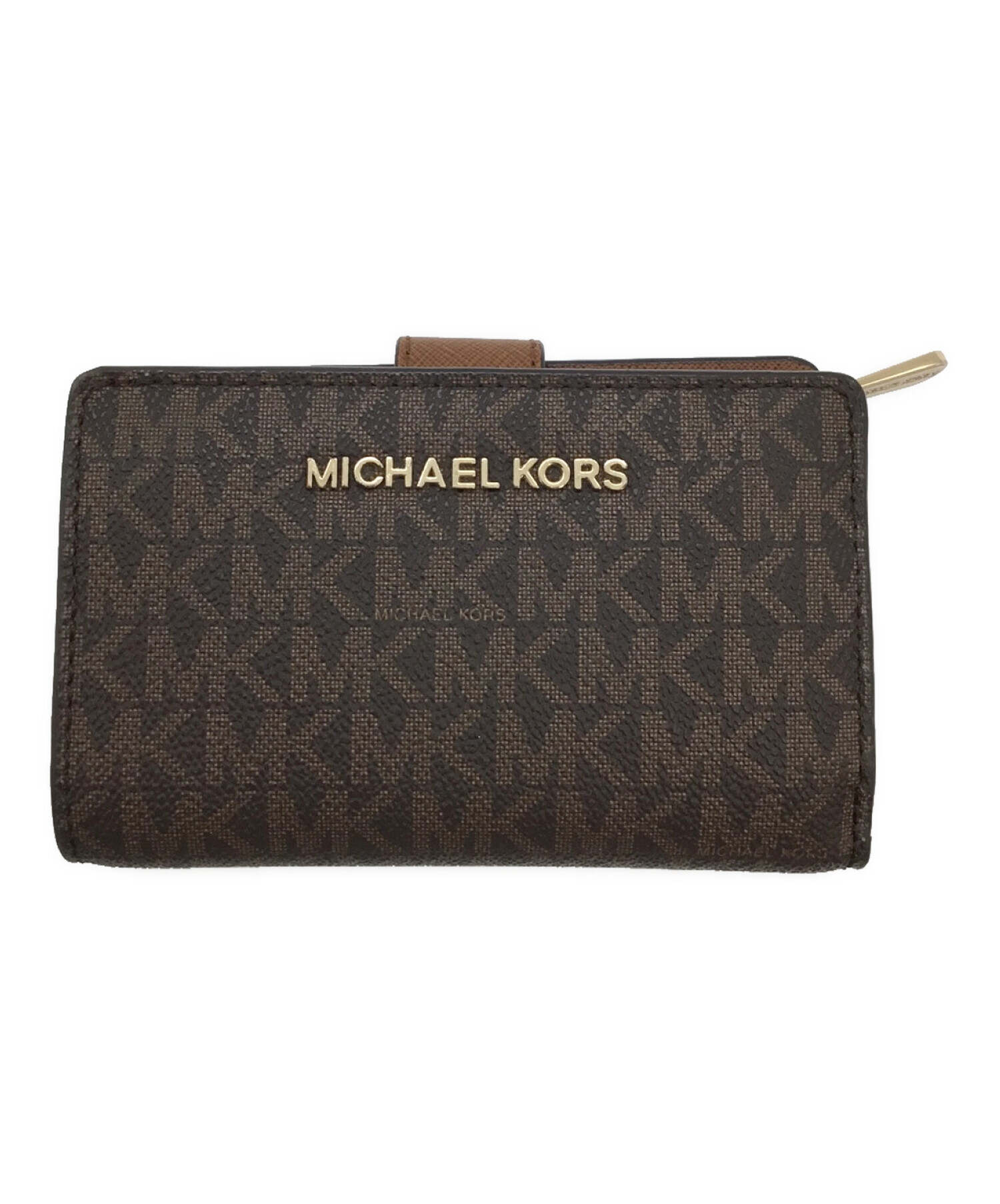 中古・古着通販】MICHAEL KORS (マイケルコース) 2つ折り財布 ブラウン