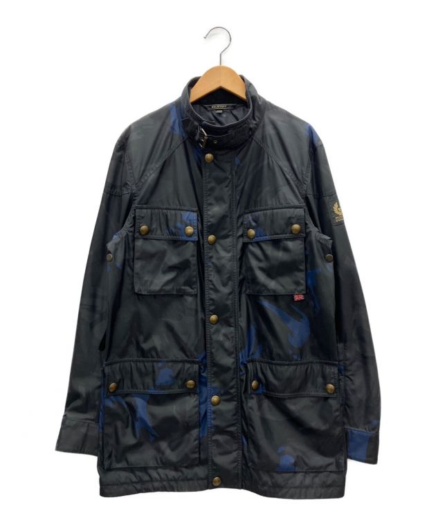 BELSTAFF (ベルスタッフ) SOPHNET. (ソフネット) ロードマスタージャケット ブラック×ブルー サイズ:44