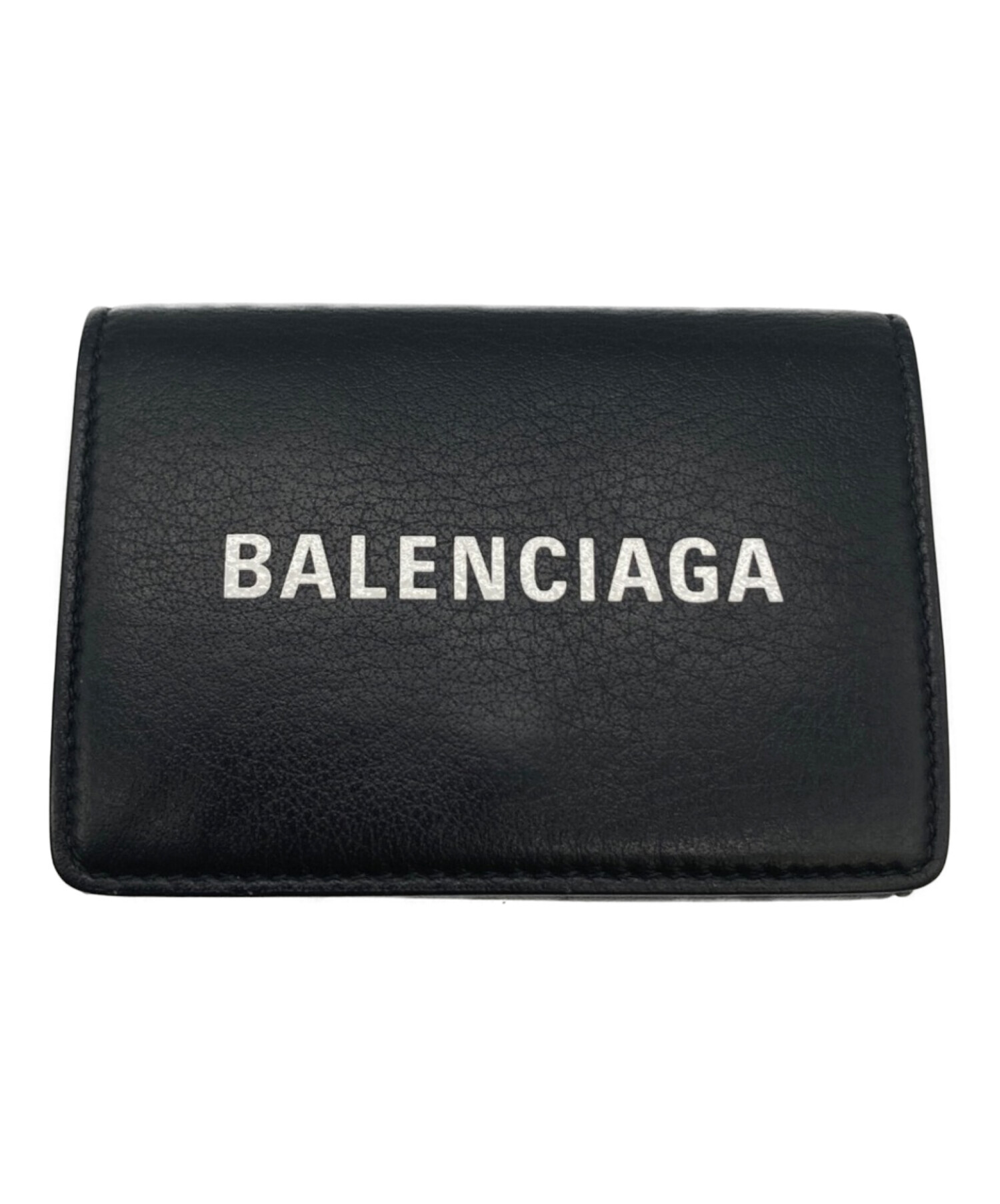 中古・古着通販】BALENCIAGA (バレンシアガ) 3つ折り財布 ブラック