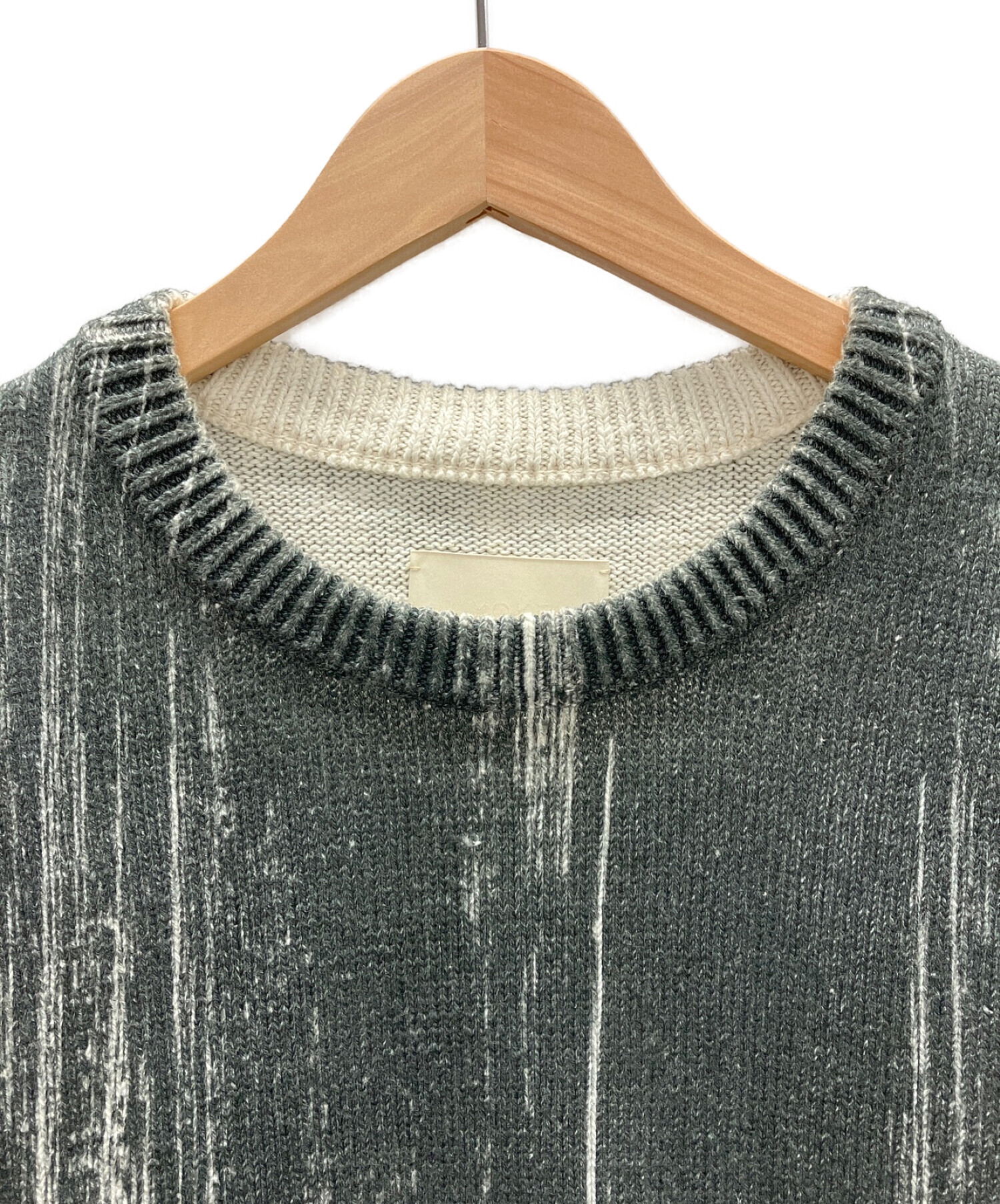 YOKE ヨーク Printed Cotton Cneck Sweater